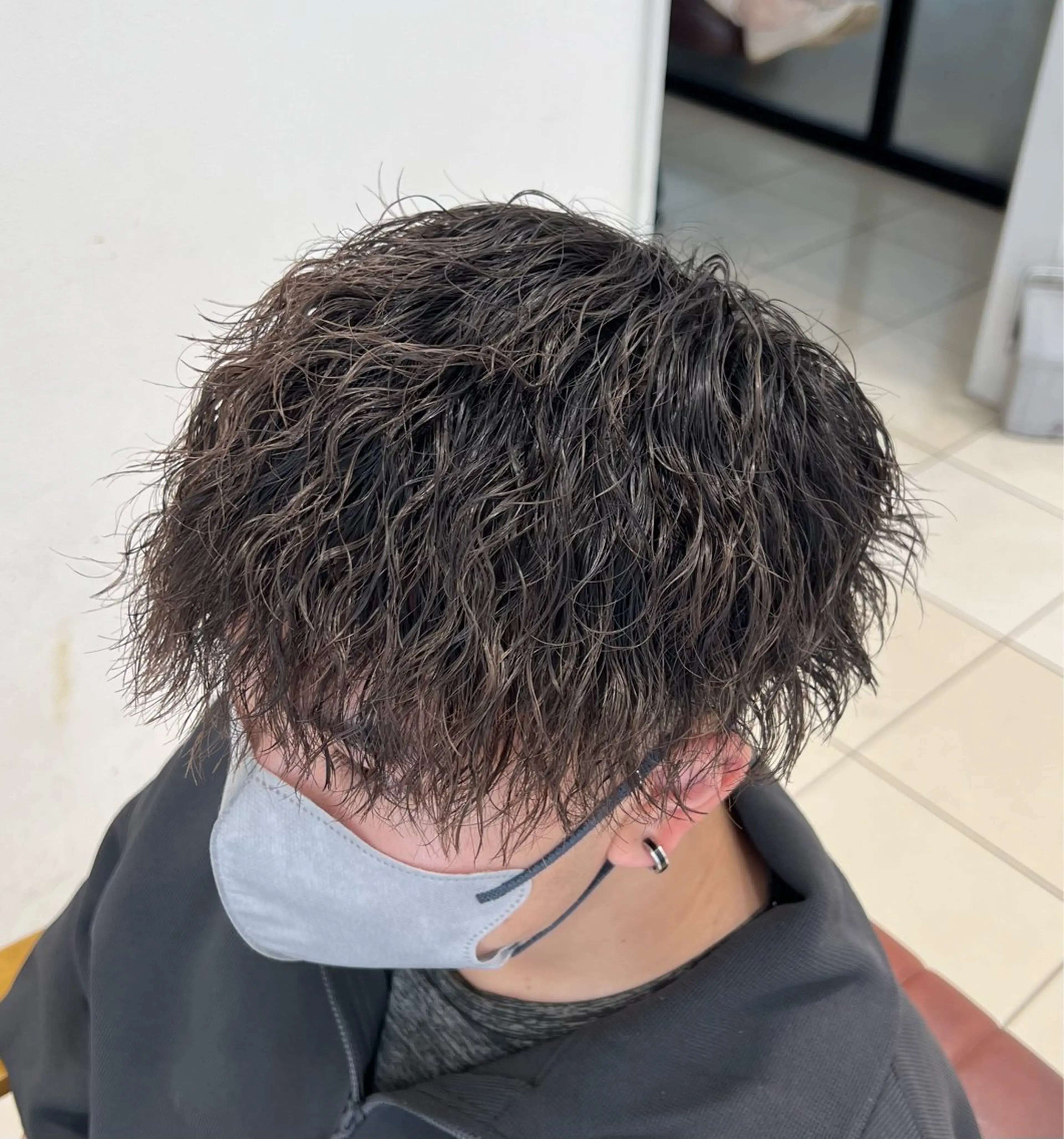 パーマ メンズ メンズパーマ ツイストスパイラルパーマ スパイラルパーマ カット パーマ メンズ特化/勝田駅/ 佐和駅/鈴木輝瑠/のヘアスタイル