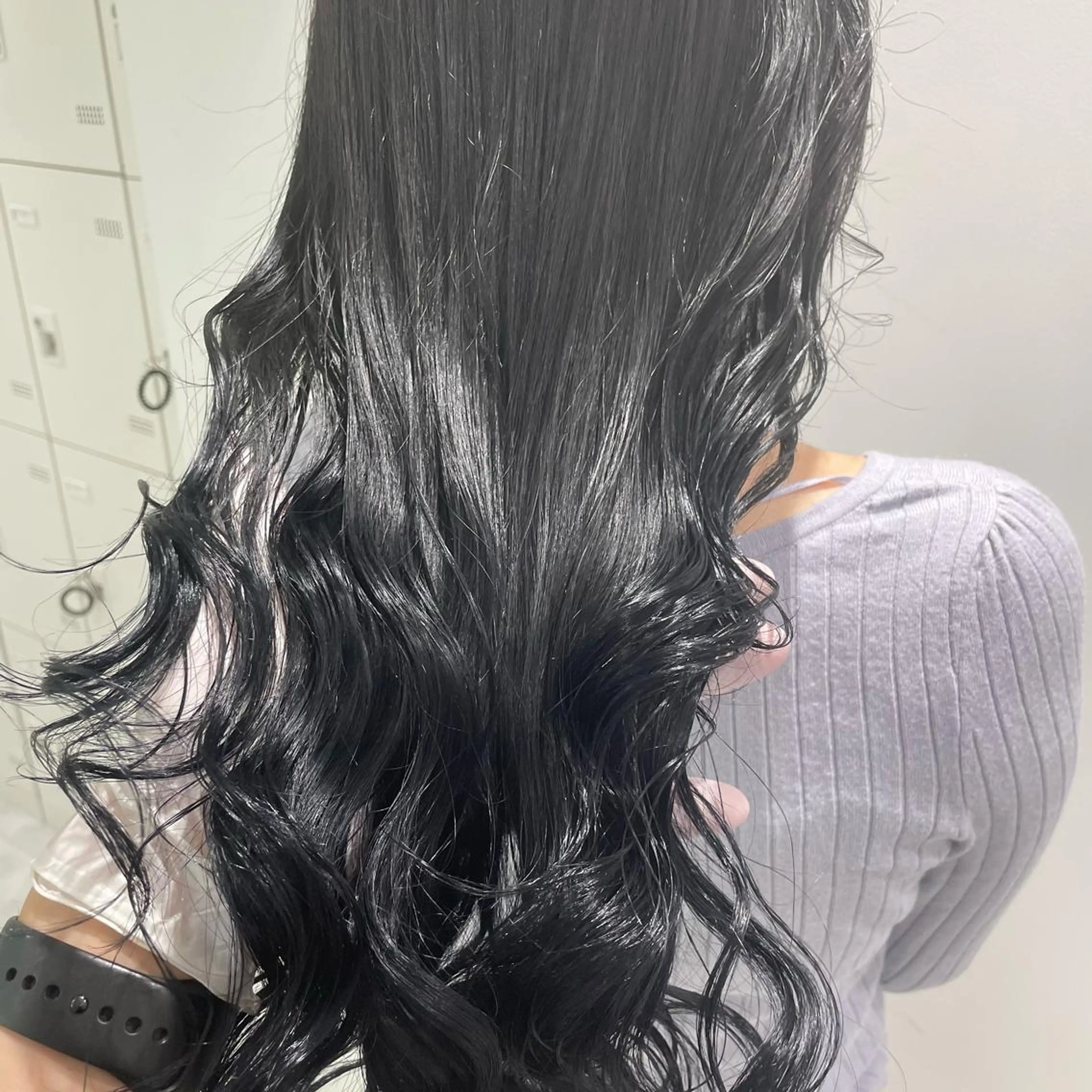 セミロング カラー パーマ ヘアアレンジ ネイル マツエク・マツパ 韓国風ベージュ🤎 赤みなし🌿横浜🤎のヘアスタイル