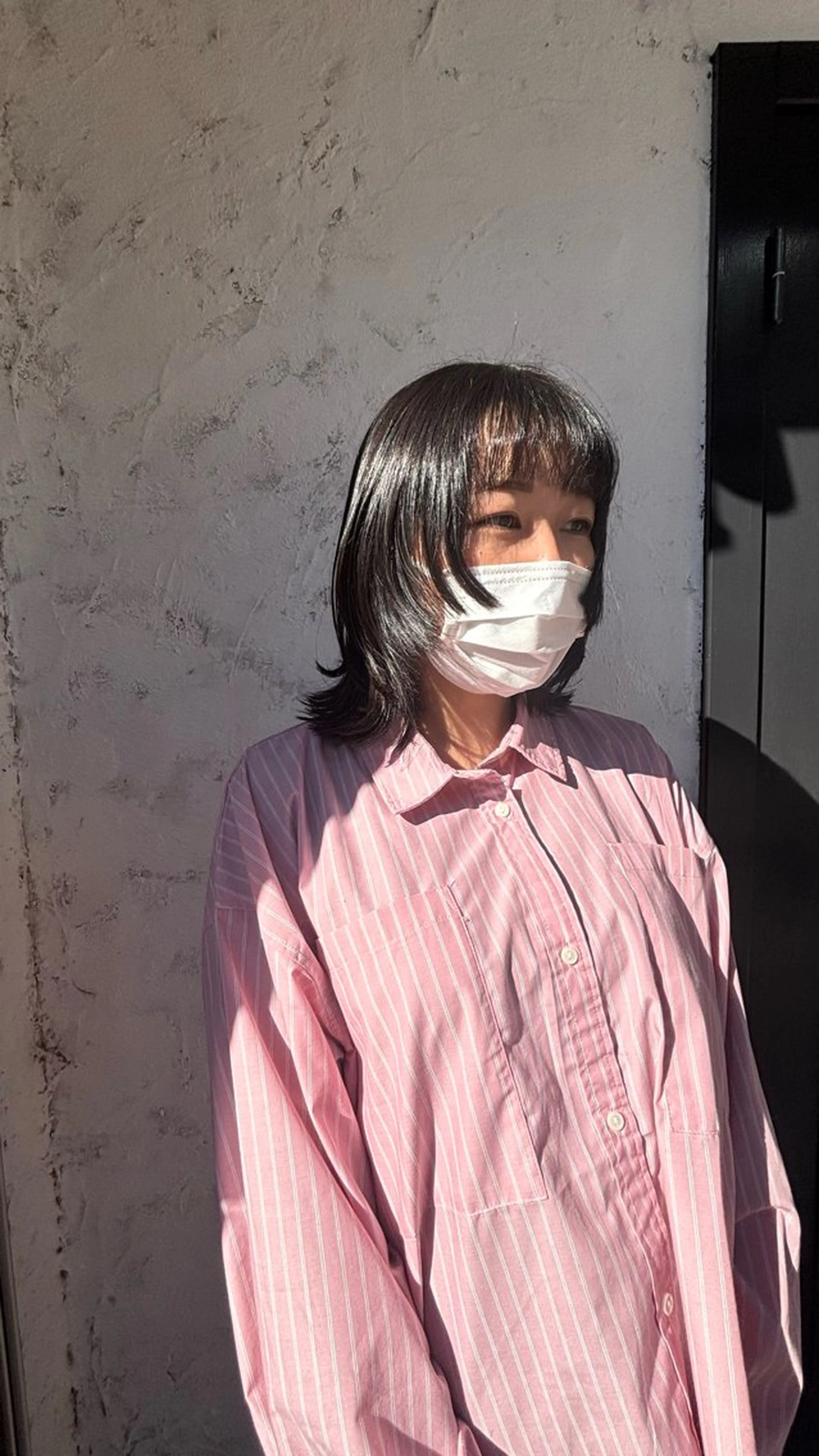 ミディアム カラー カット ヘアカラー トリートメント 🎀ᩚ透明感カラー｜ ベージュカラー🧸のヘアスタイル