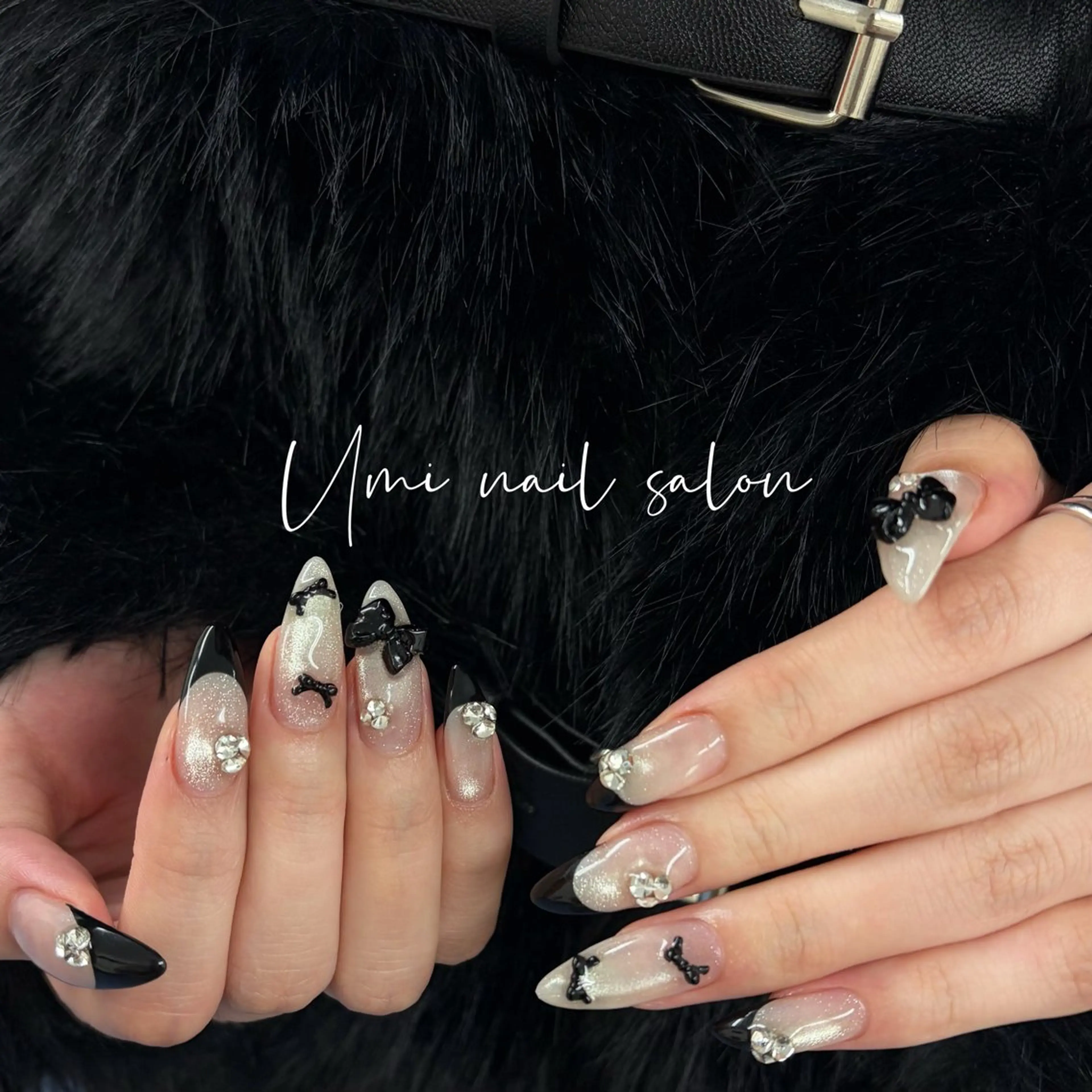 ネイル クリアネイル 成人式 長さ出し フラッシュネイル フットネイル Umi nail Salon所属・Umi.せい 🫧のネイルデザイン