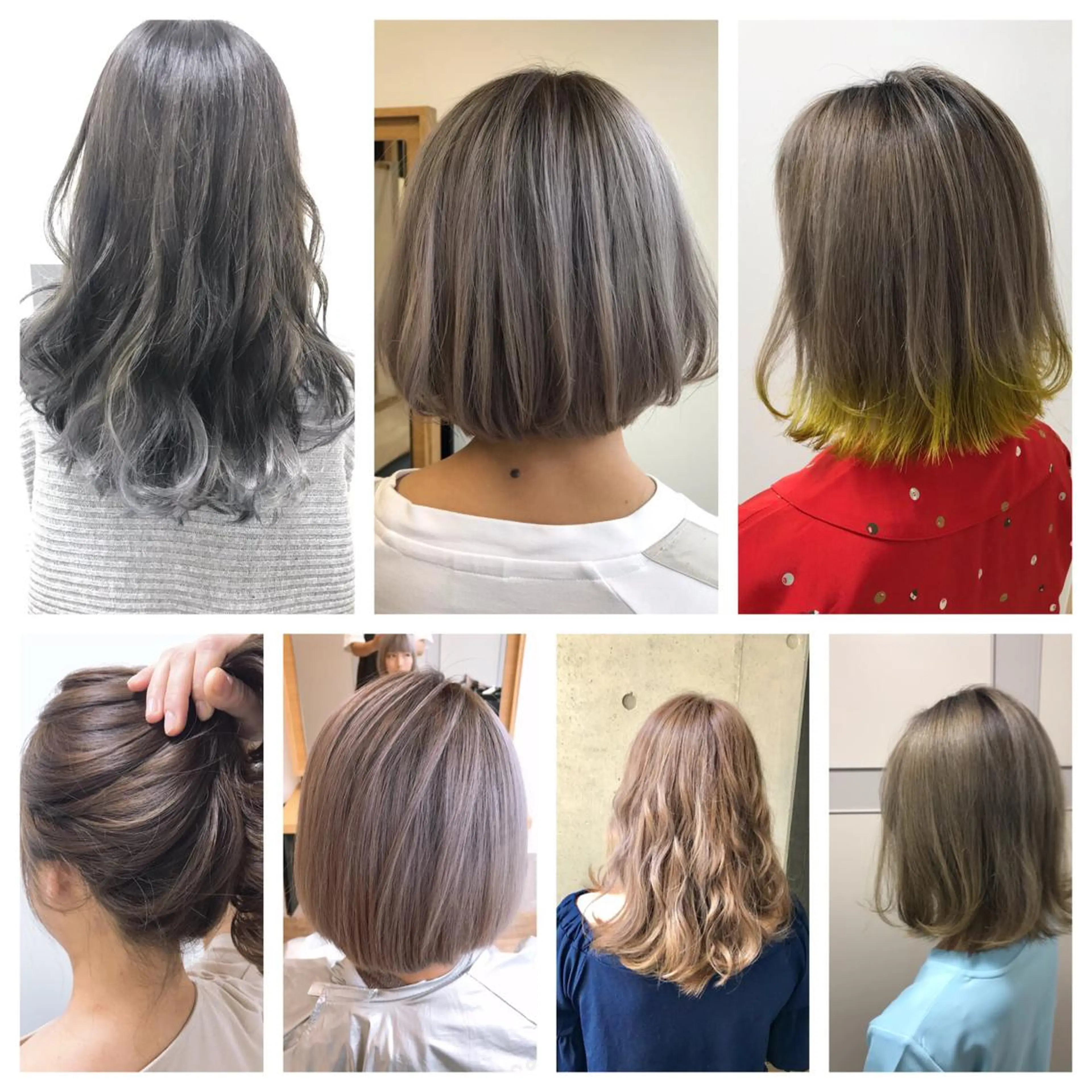 ミディアム カラー ブリーチ ere hair salonのヘアスタイル