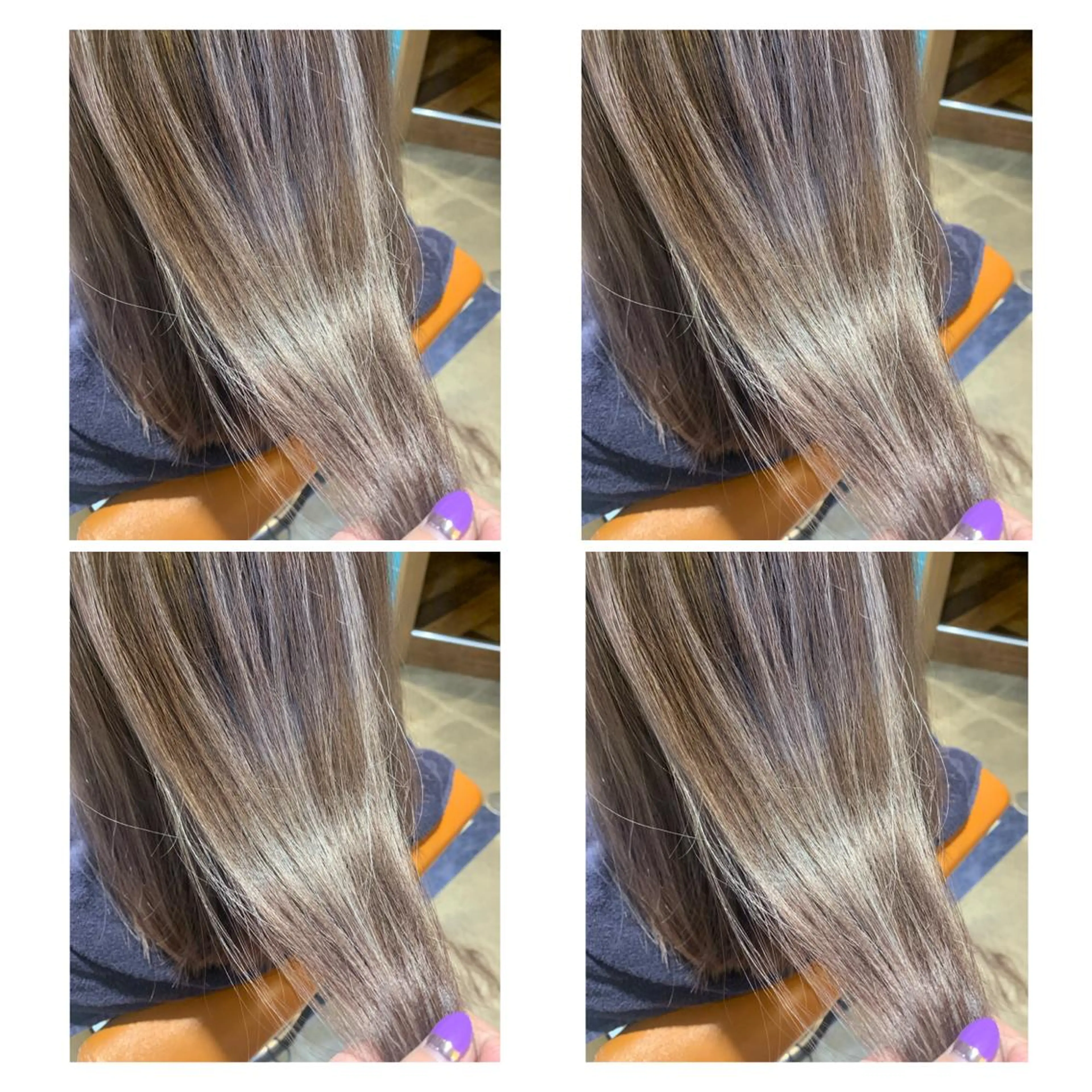 カラー ブリーチ ハイライトカラー 髪質改善艶髪 ℍ𝔸ℝ𝕌𝕂𝔸のヘアスタイル