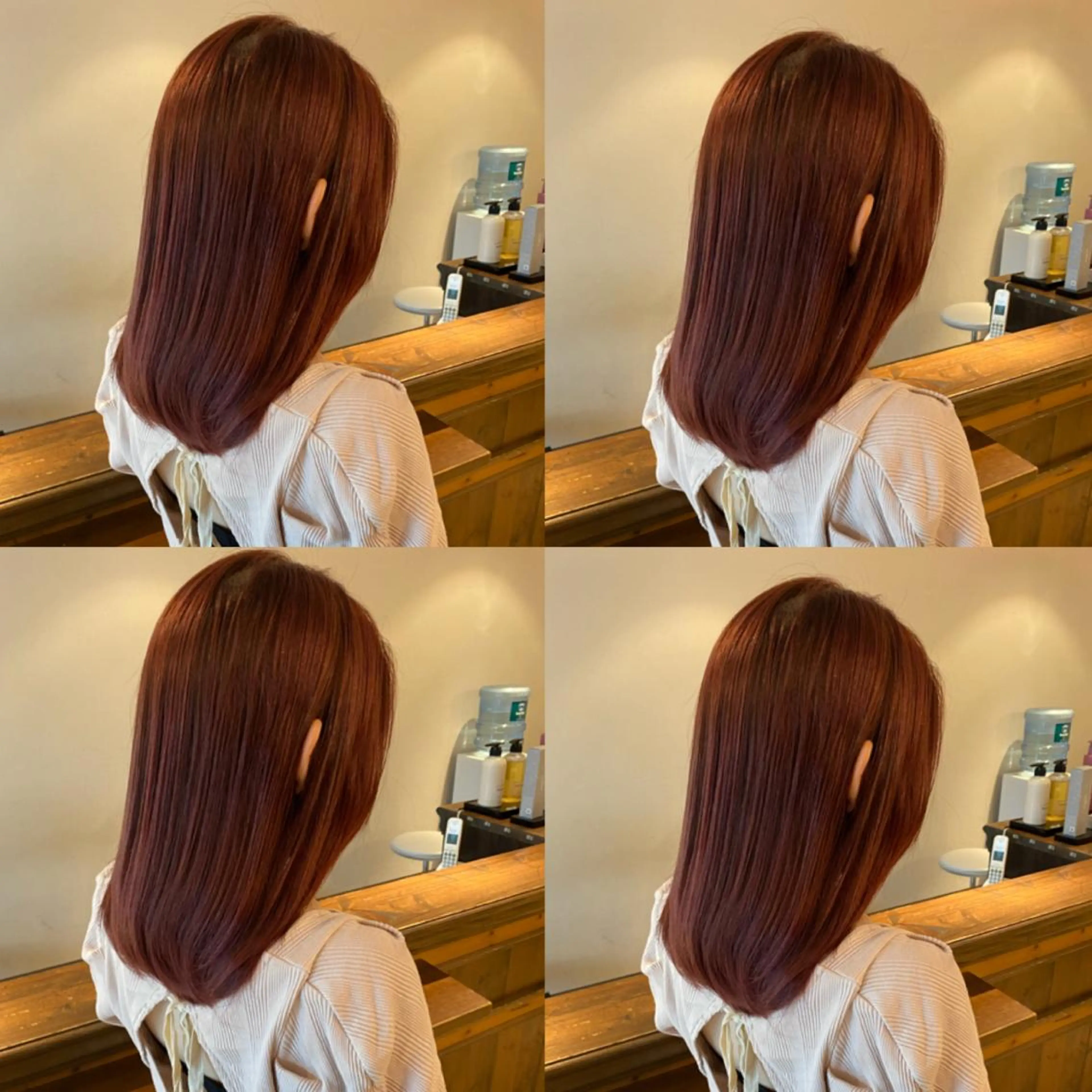 ミディアム カラー 透明感/オリーブ/ グレージュ/YUKAのヘアスタイル