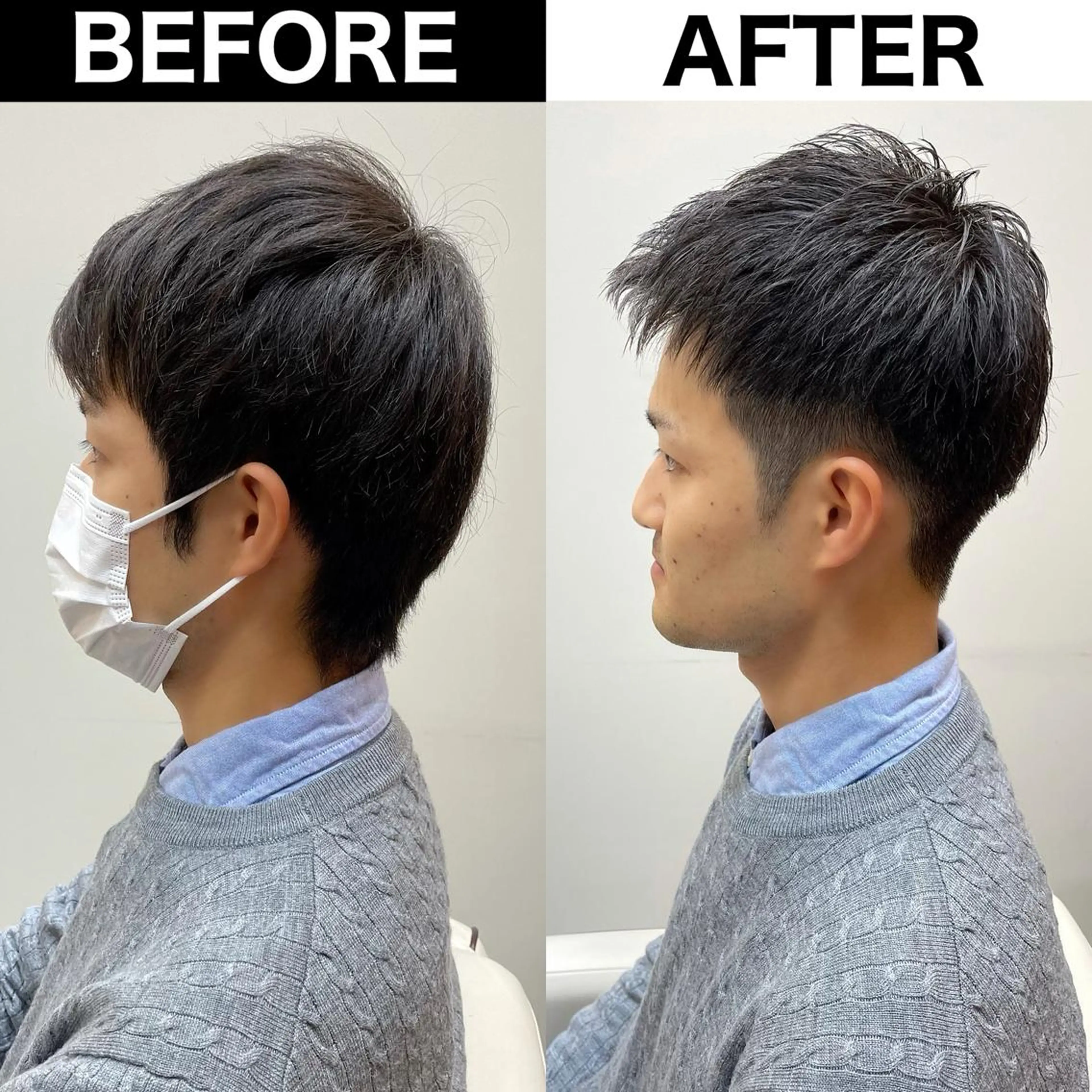 メンズ ビジネス メンズ就活ヘア メンズパーマ ツーブロック 刈り上げ Soleria /ソレリア所属・メンズカットのプロ 田中慎一のヘアスタイル