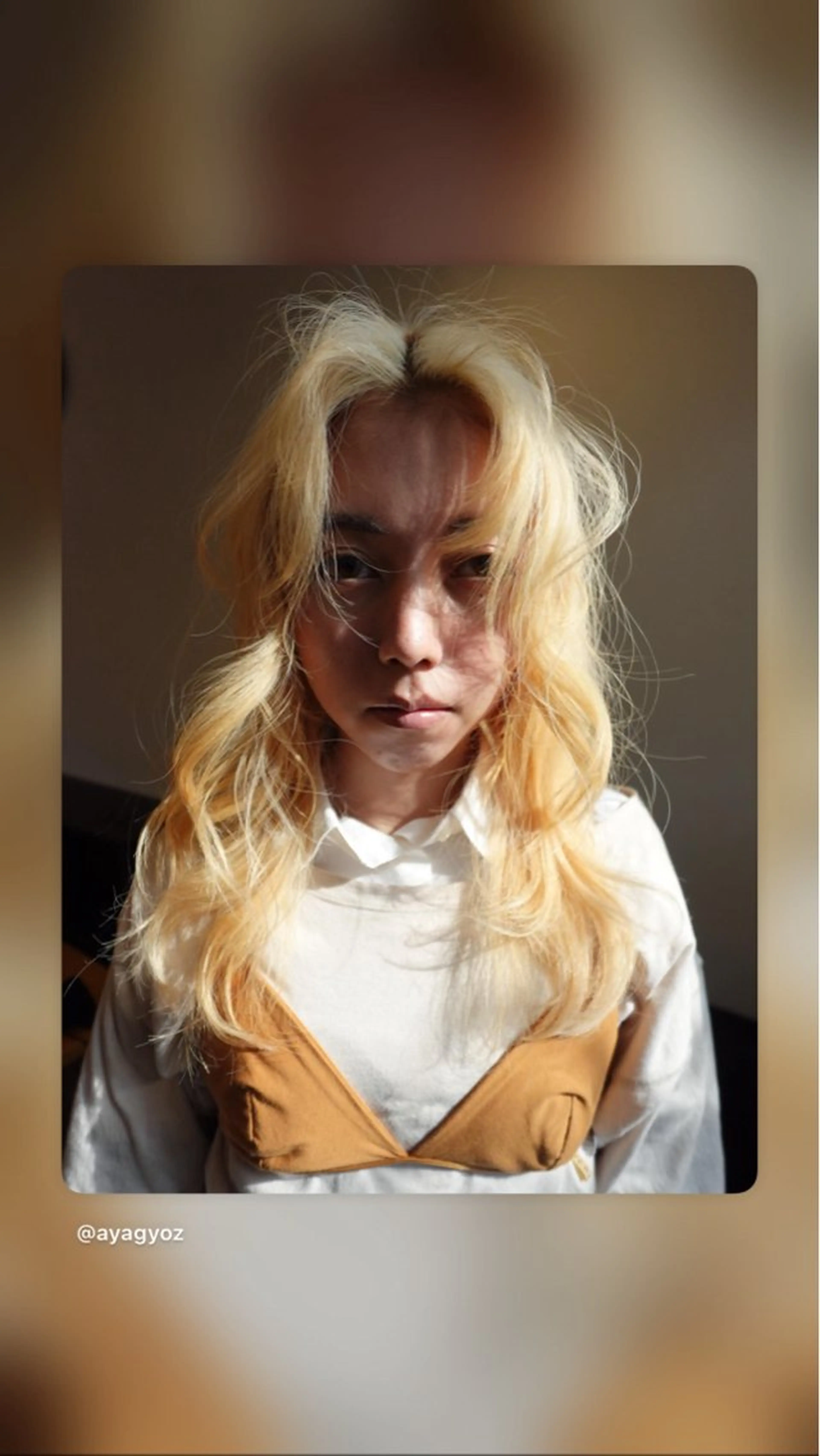 ミディアム カット ヘアカラー トリートメント aya/ショート ブリーチ/ボブのヘアスタイル