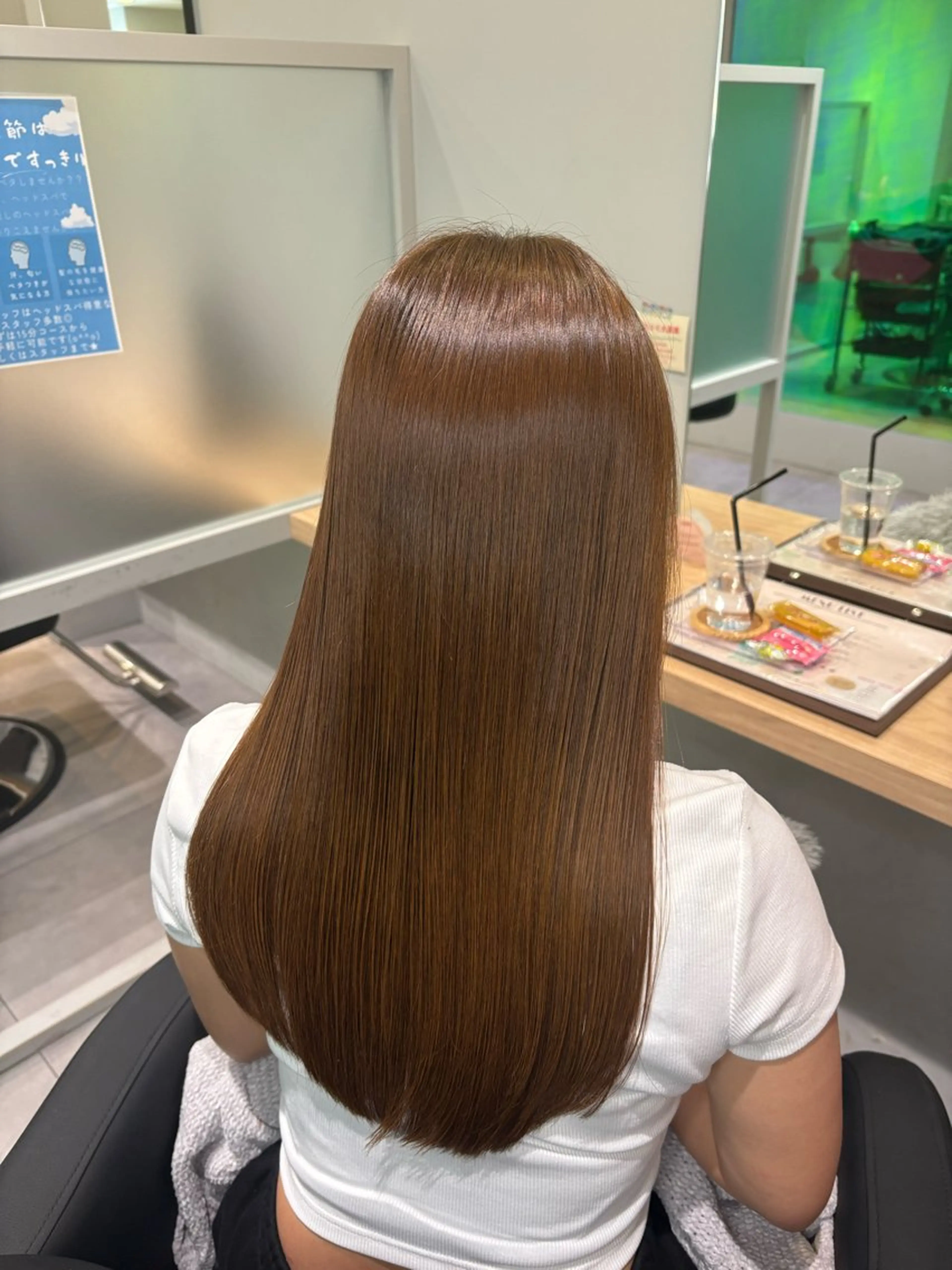 ロング 𝗕𝗼𝗻𝗵𝗲𝘂𝗿西梅田所属・ノンダメージ® 稲垣  いおりのヘアスタイル