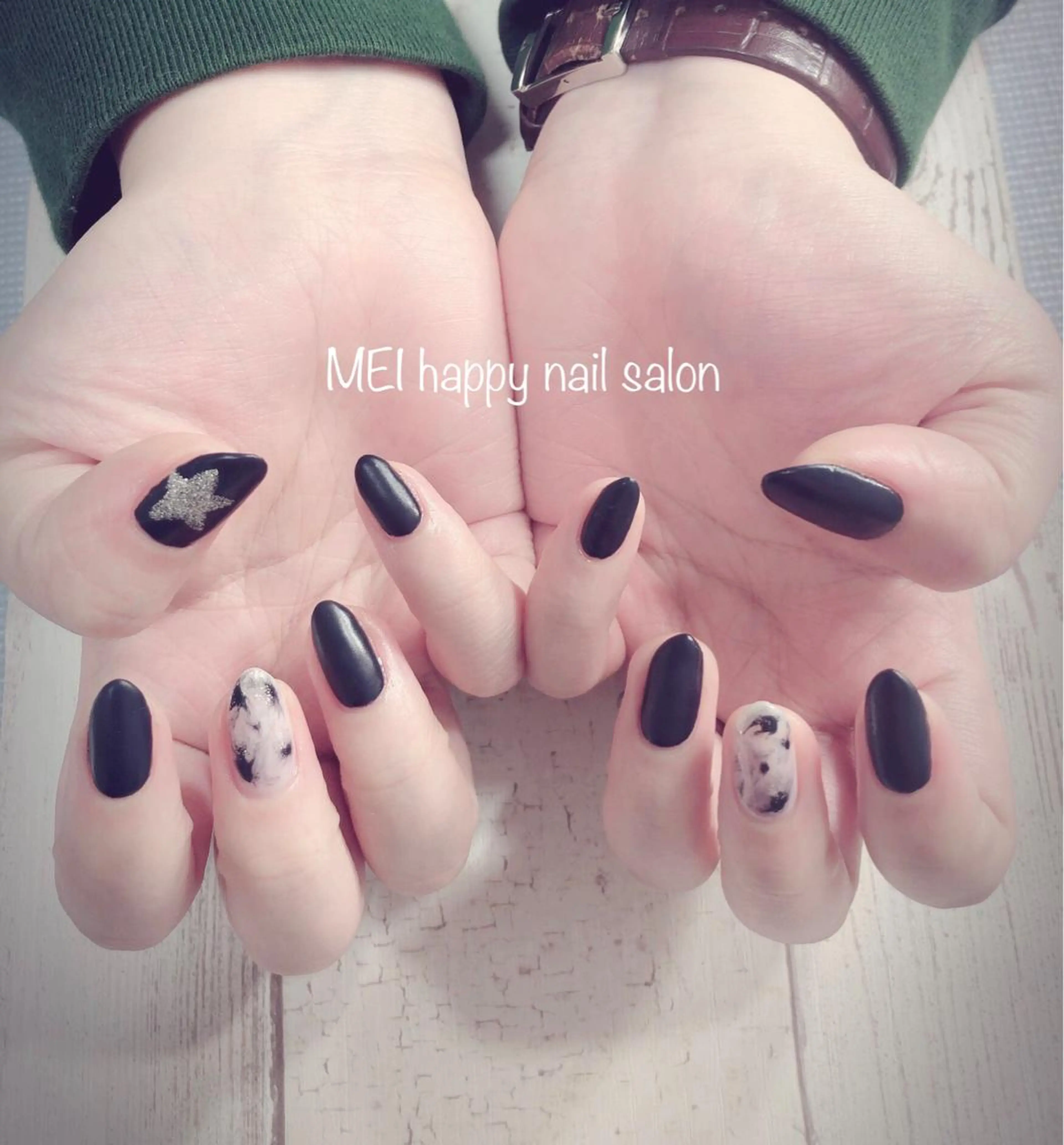 ネイル 北浦和 自爪育成ケアのネイルデザイン