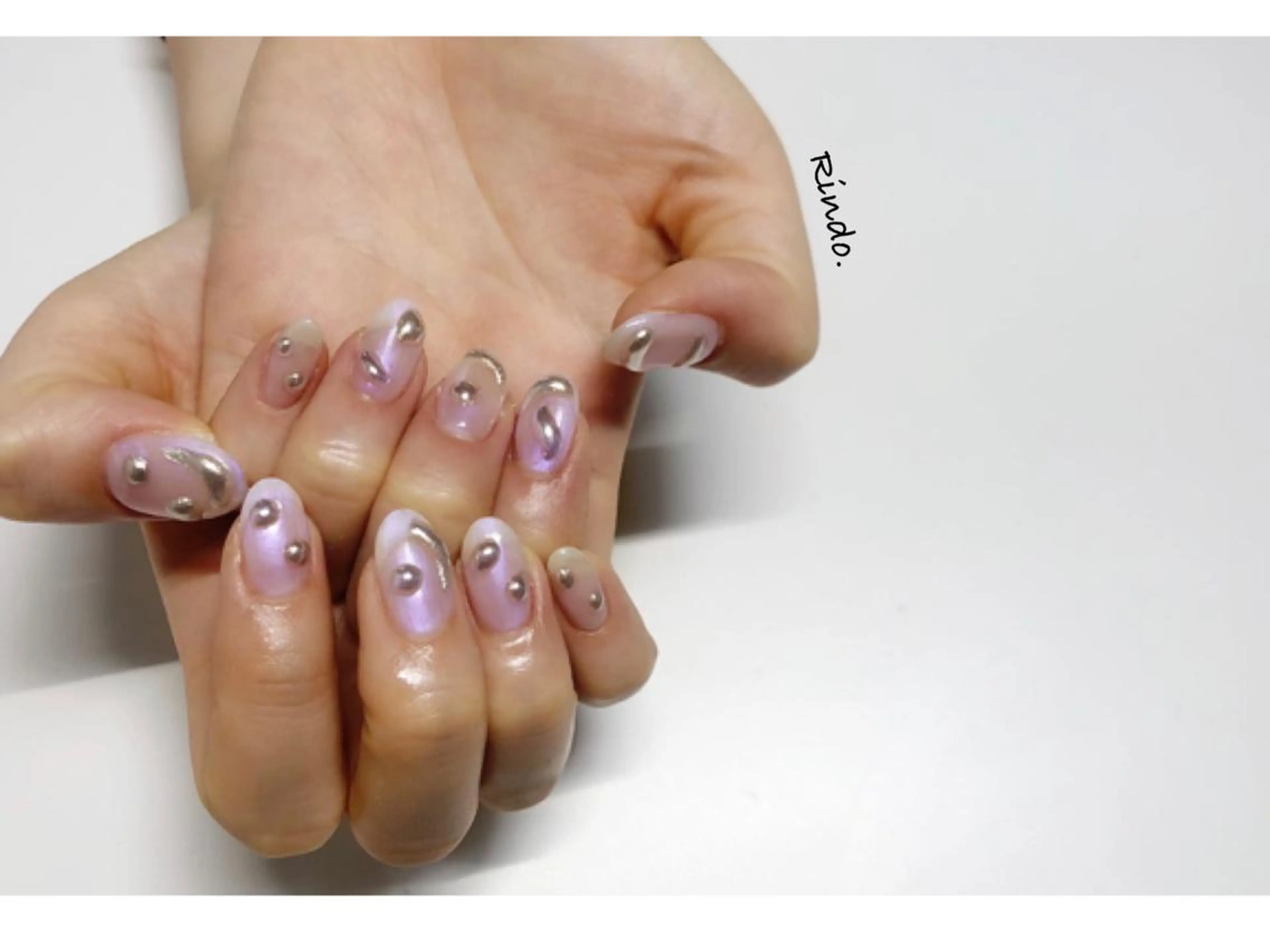 ネイル オーロラネイル ミラーネイル ハンドネイル Rindo.ネイル ♡耳つぼジュエリーのその他イメージ