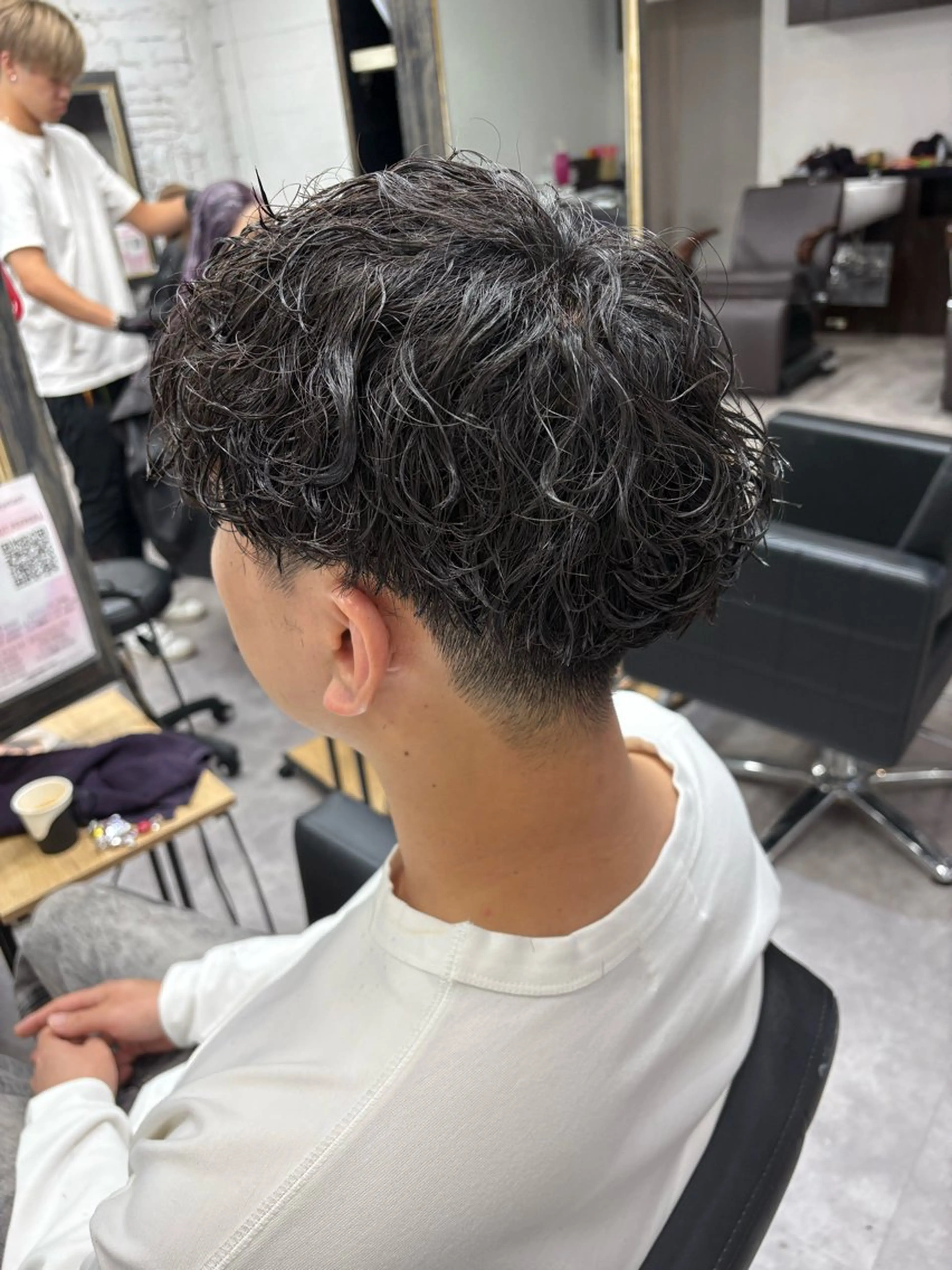 パーマ メンズ カット パーマ 笹江 瑞穂のヘアスタイル