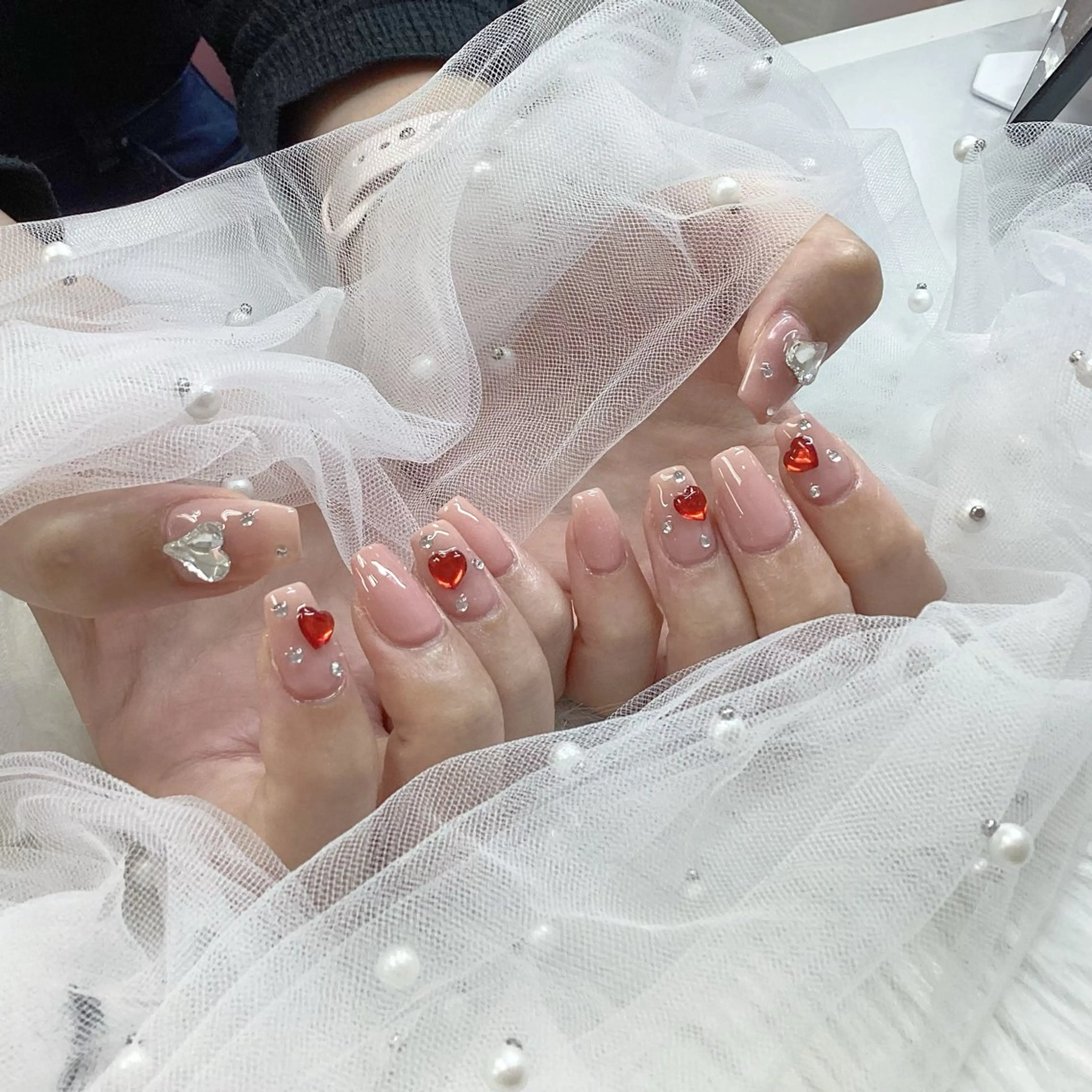 ネイル パーツ全部¥110 サロンミミのネイルデザイン