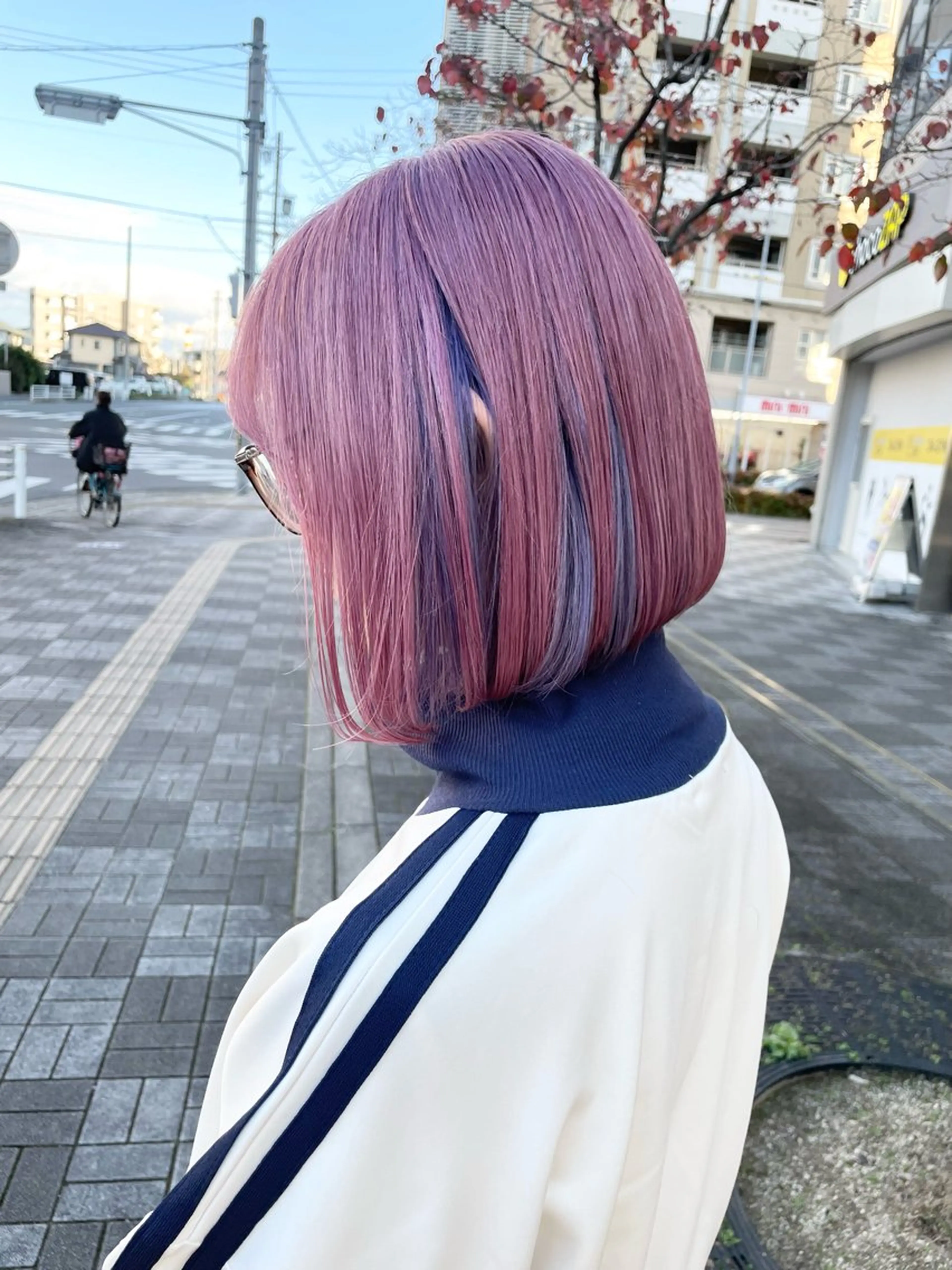 ミディアム AIRI🌸 ブリーチカラー🎀のヘアスタイル