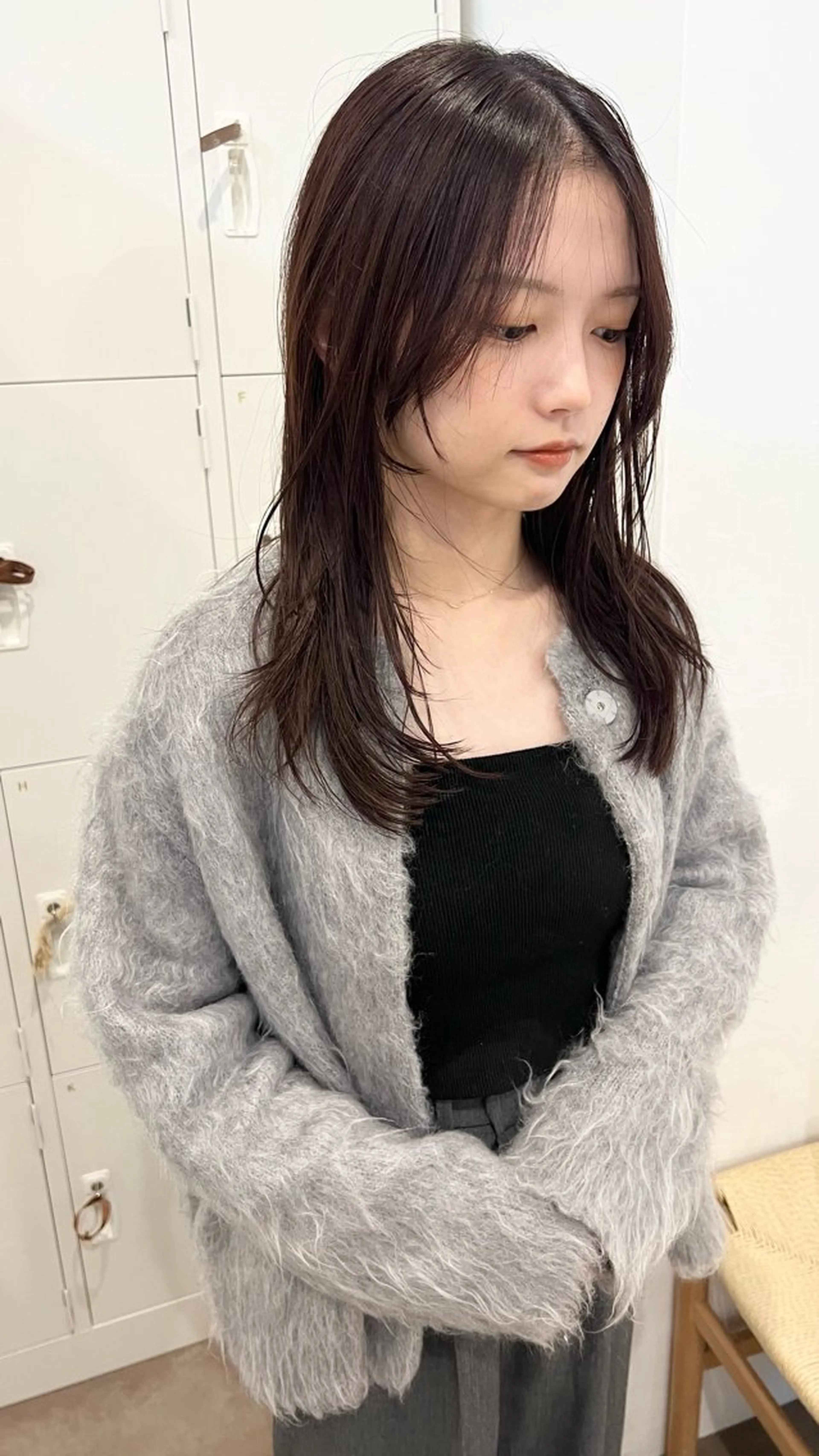 ロング カラー レイヤーカット ボブパーマNo.1のヘアスタイル