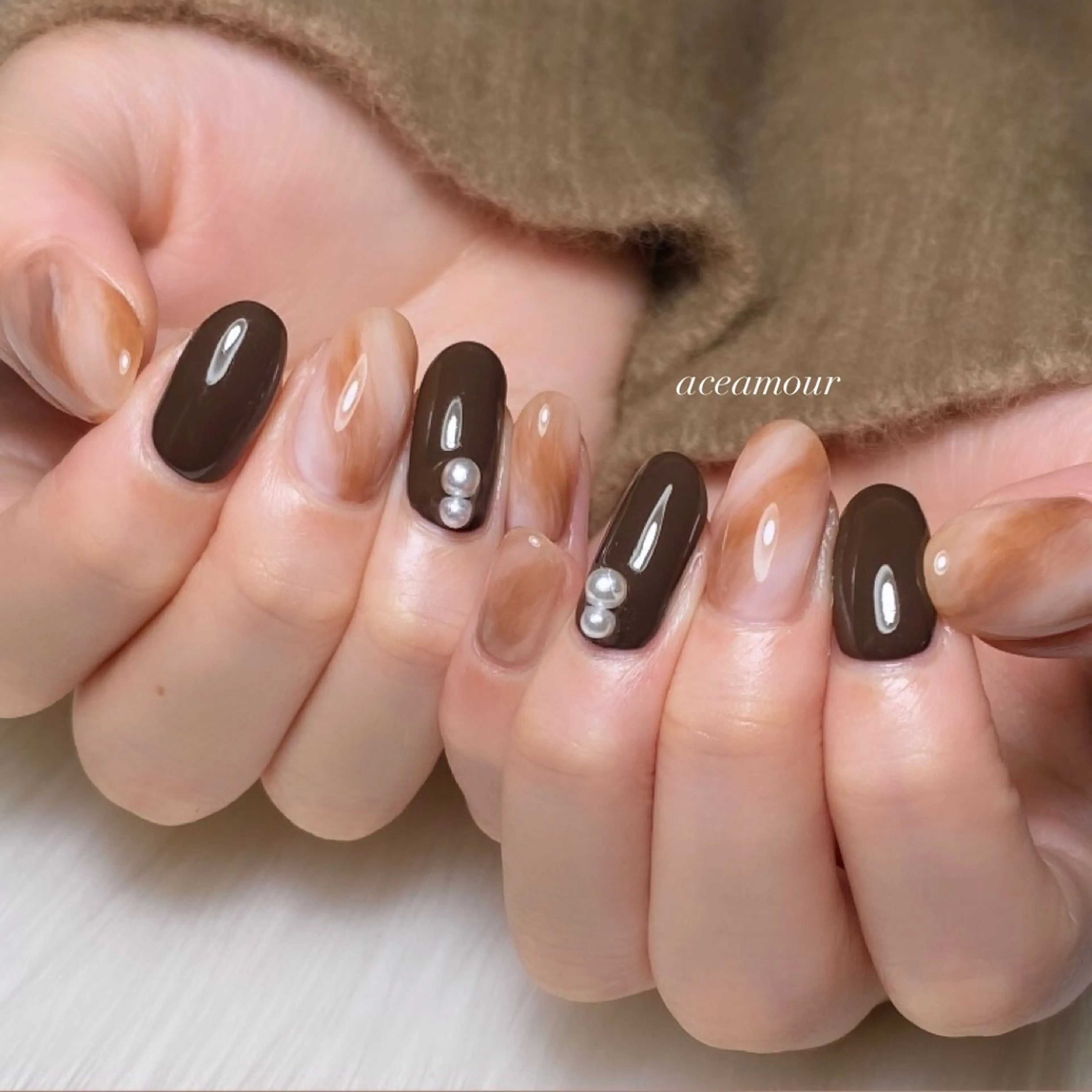 ネイル バレンタイン ネイル/耳つぼ /新ホワイトニングのネイルデザイン