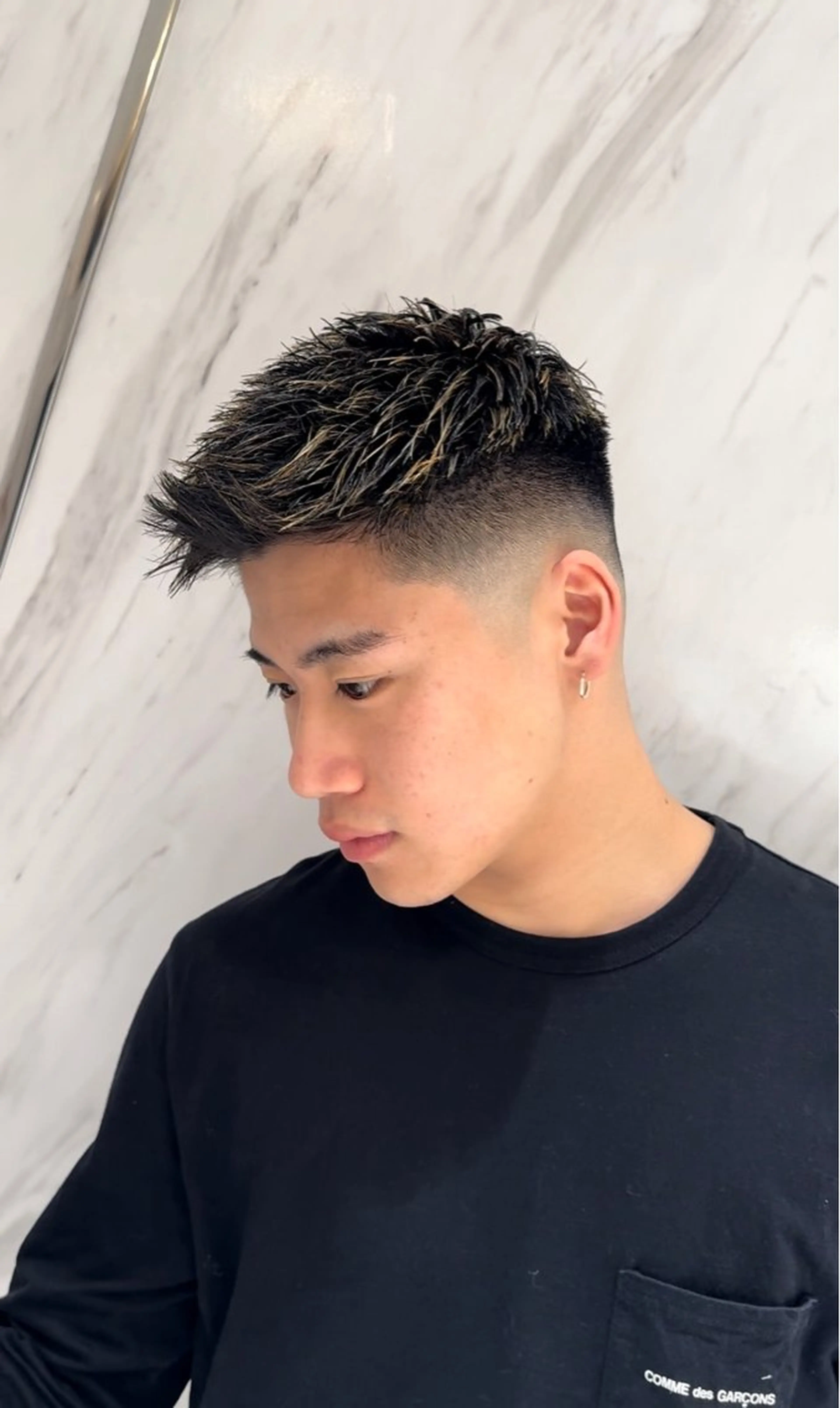 メンズカット＋眉毛デザインの写真