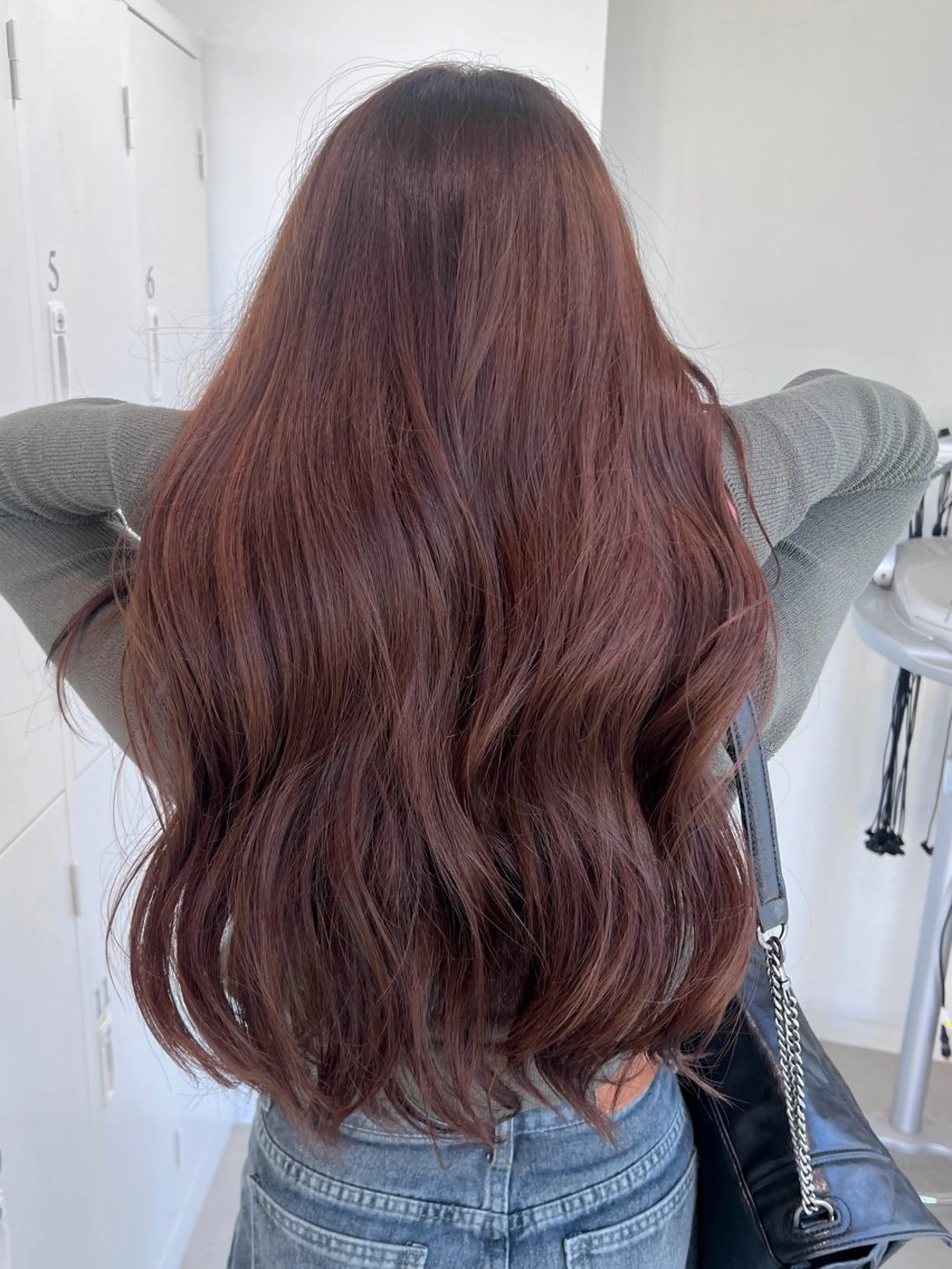 ロング カラー ヘアカラー トリートメント 艶ハイトーン‪‪🔆 ️️️安座間 希のヘアスタイル