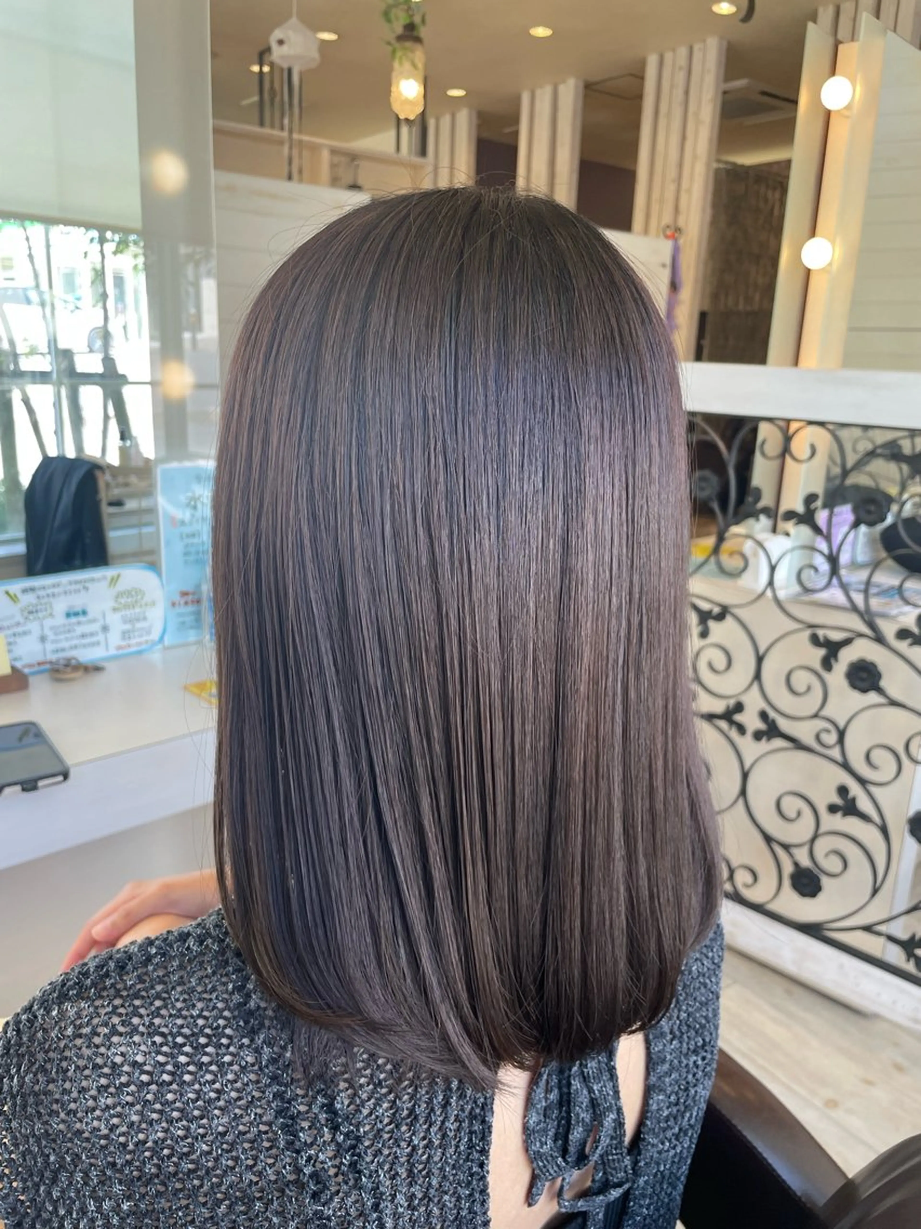 【ご新規様限定】ワンメイクカラー+トリートメント(ダメージヘア用トリートメント) +シャンプー&ブロー込みの写真