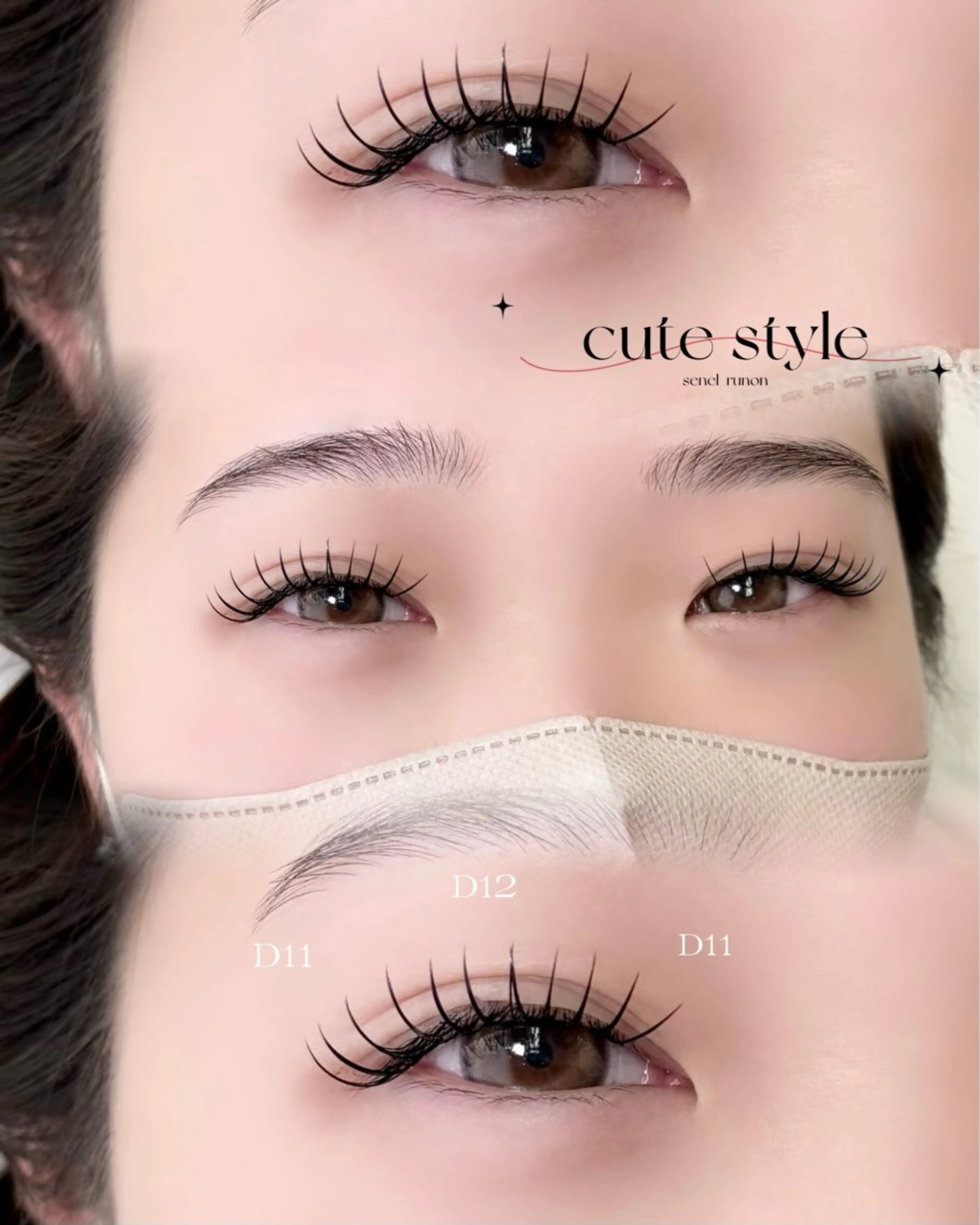 マツエク・マツパ マツエク RUNON 🎀 大阪福島 SeneLのマツエク・マツパデザイン