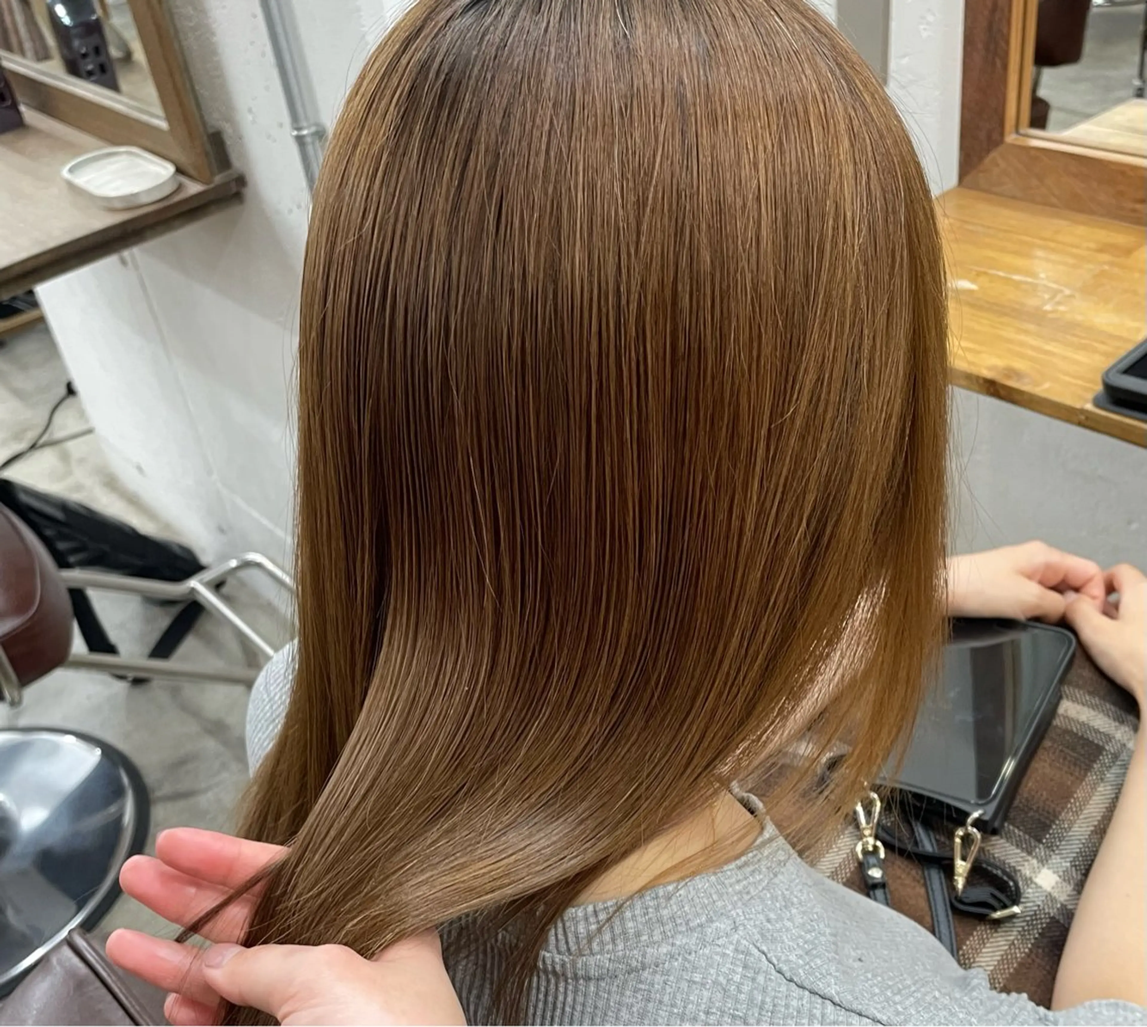 ミディアム カラー トリートメント ヘアカラー Ricca所属・Hina🧵/恵比寿 中目黒/透明感カラーのヘアスタイル