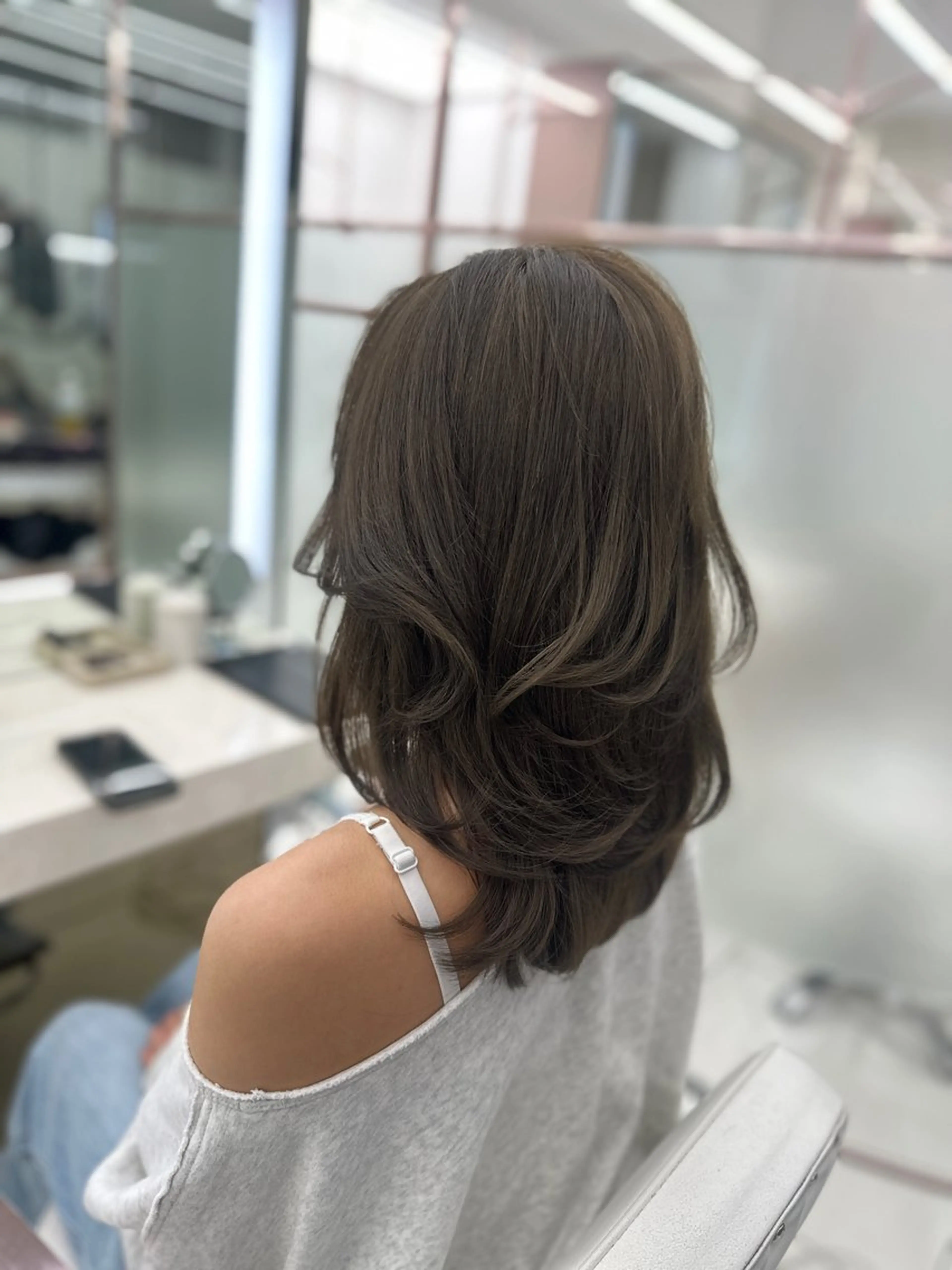 セミロング COA銀座所属・COA🎀オギユリ /透明感カラー🫧のヘアスタイル