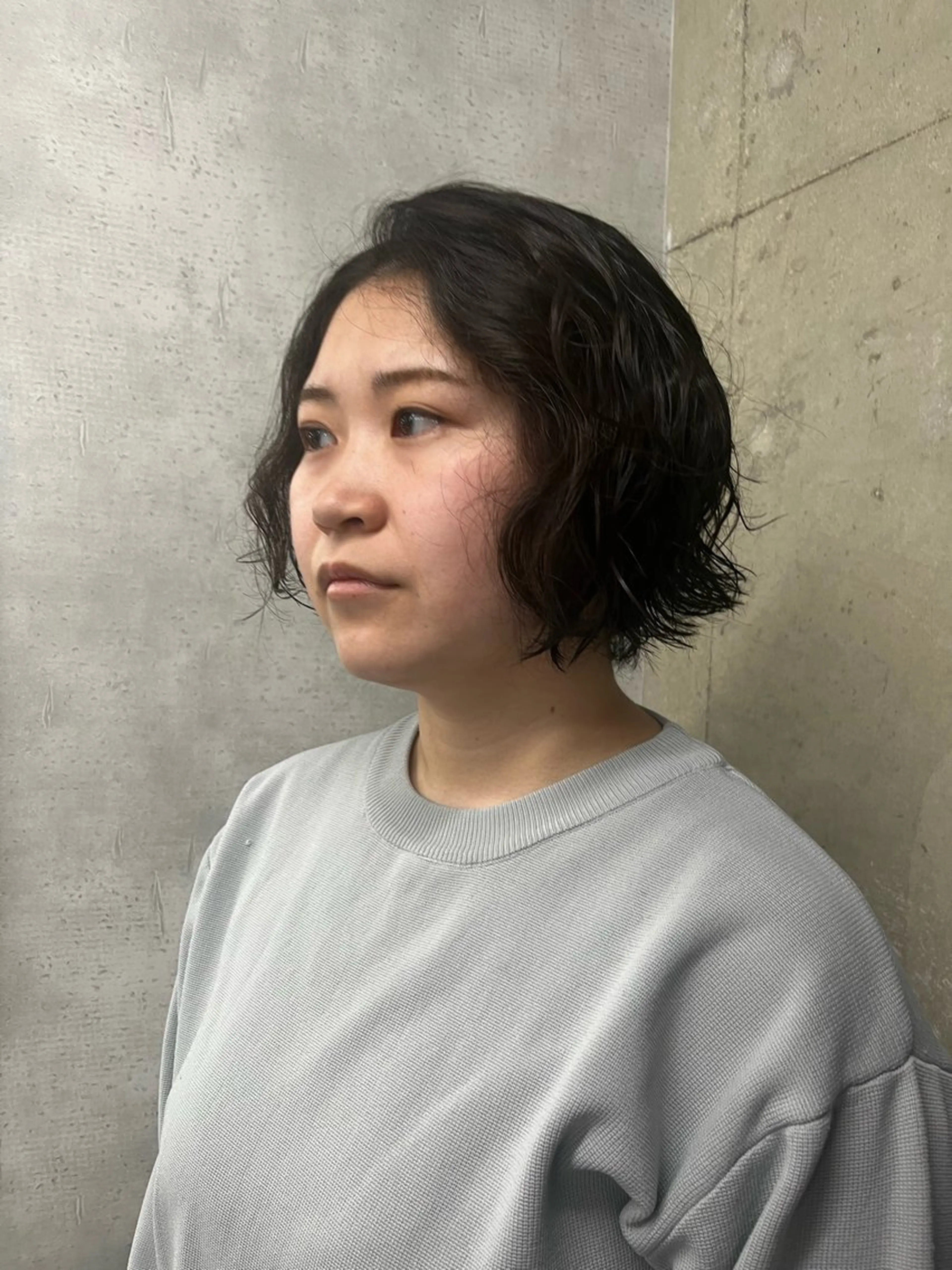 ミディアム ミディアムパーマ ボブ anon Loemのヘアスタイル