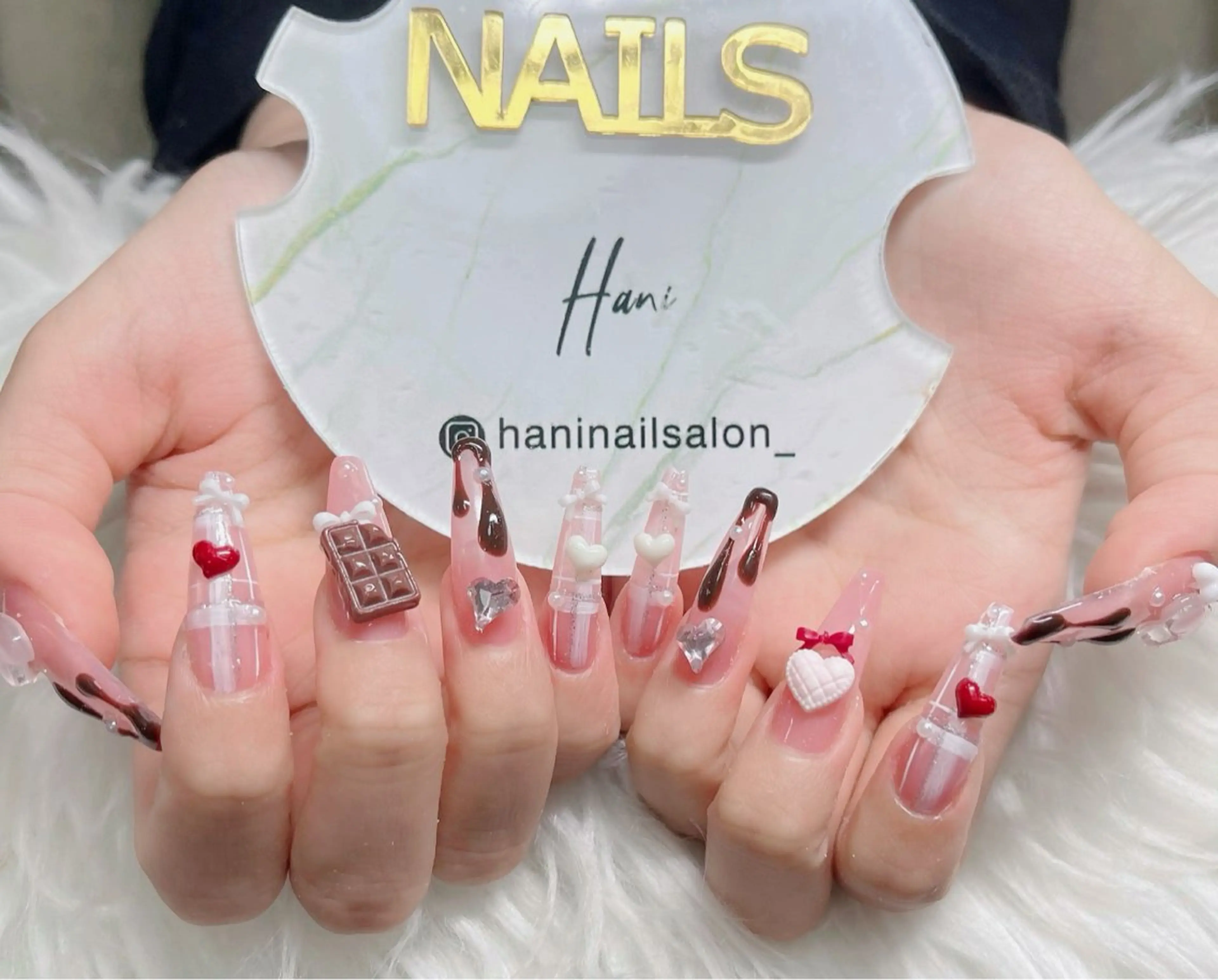 ネイル フットネイル フレンチネイル グラデーション 韓国ネイル ロングネイル ハンドネイル Hani Nail Salonのネイルデザイン