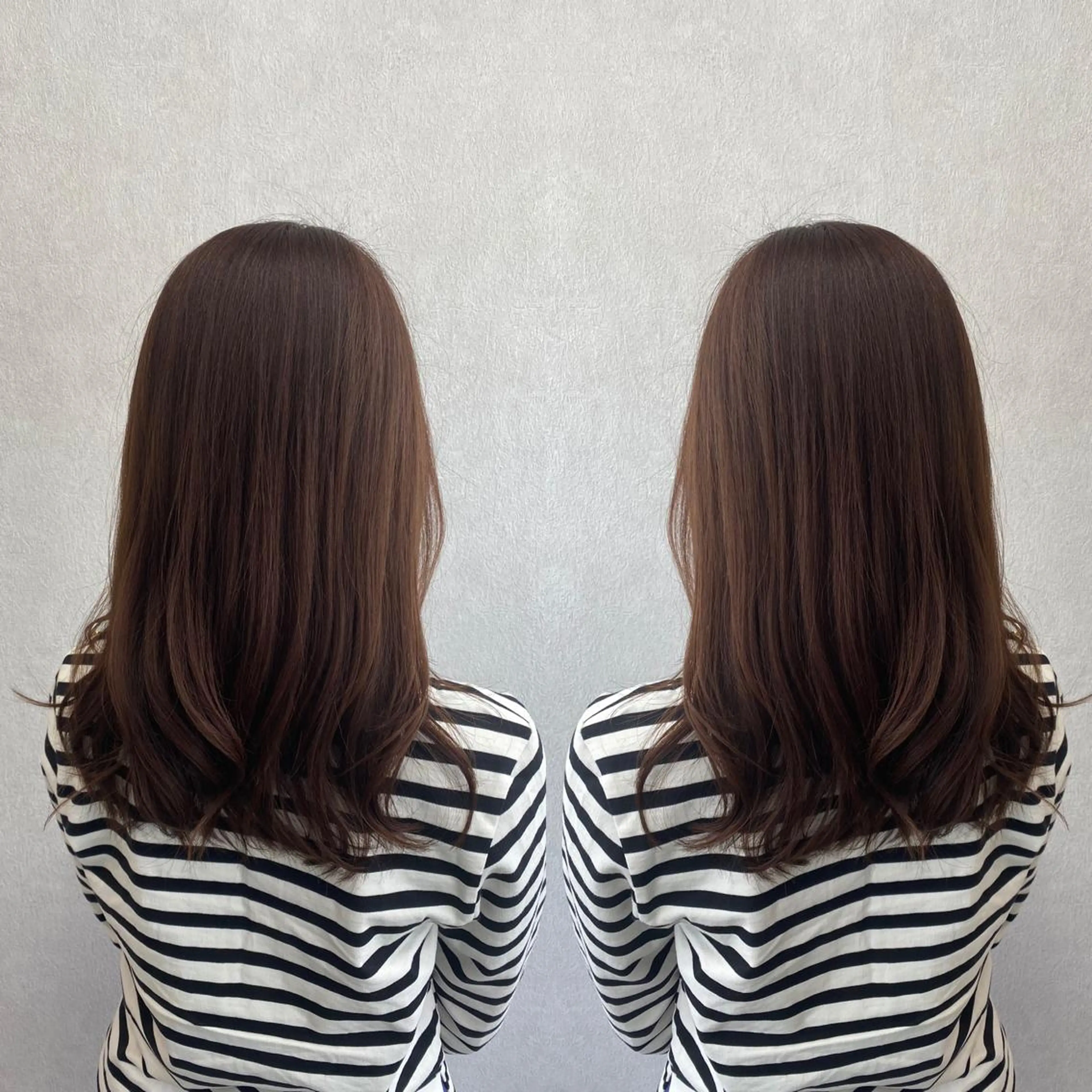 セミロング カラー カット トリートメント tocca 💜石田愛結💜のヘアスタイル