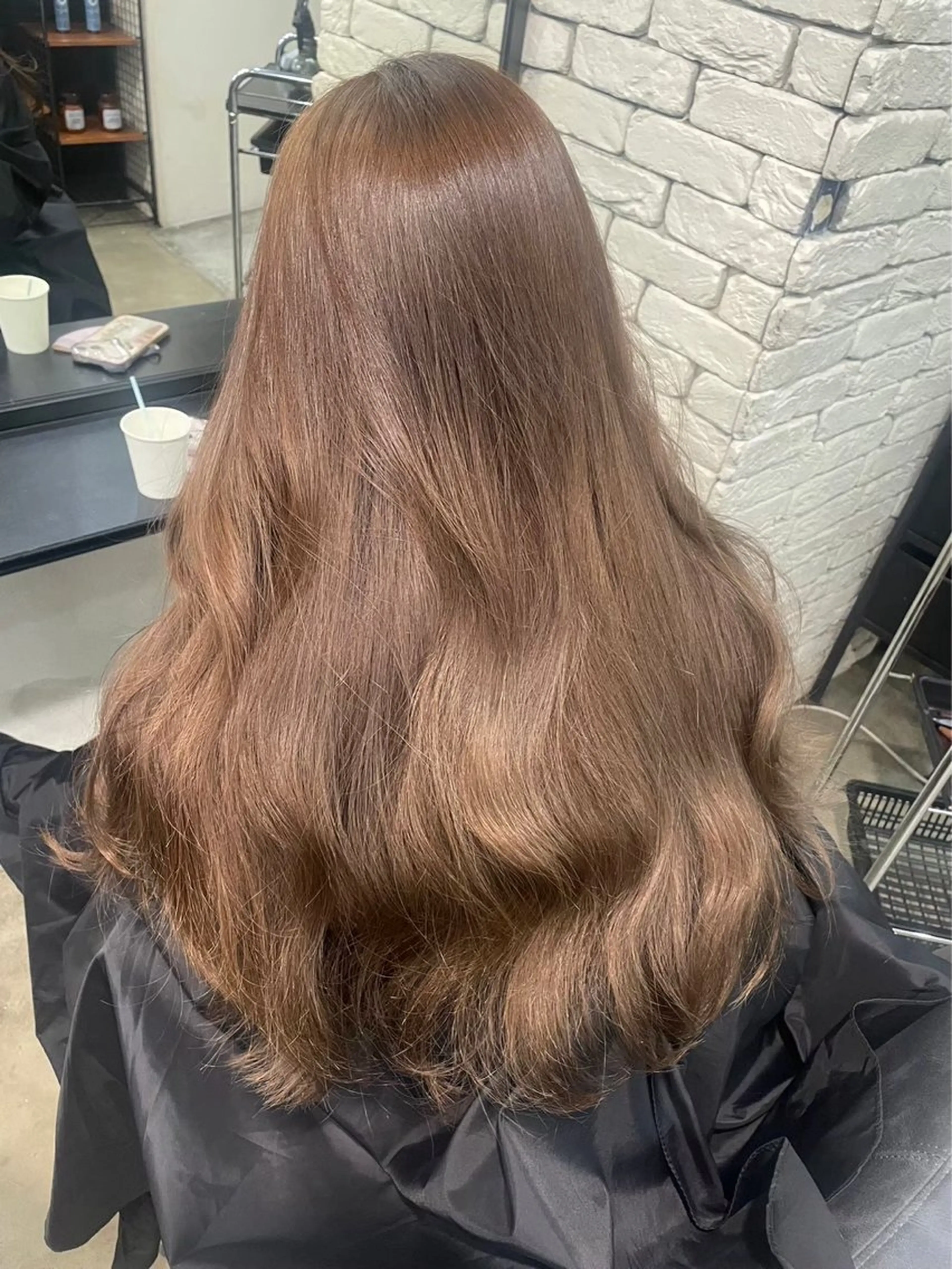 ロング カラー ヘアアレンジ ブラウンカラー 銀座terrace所属・🫧透明感／艶カラー 🫧Ryuseiのヘアスタイル