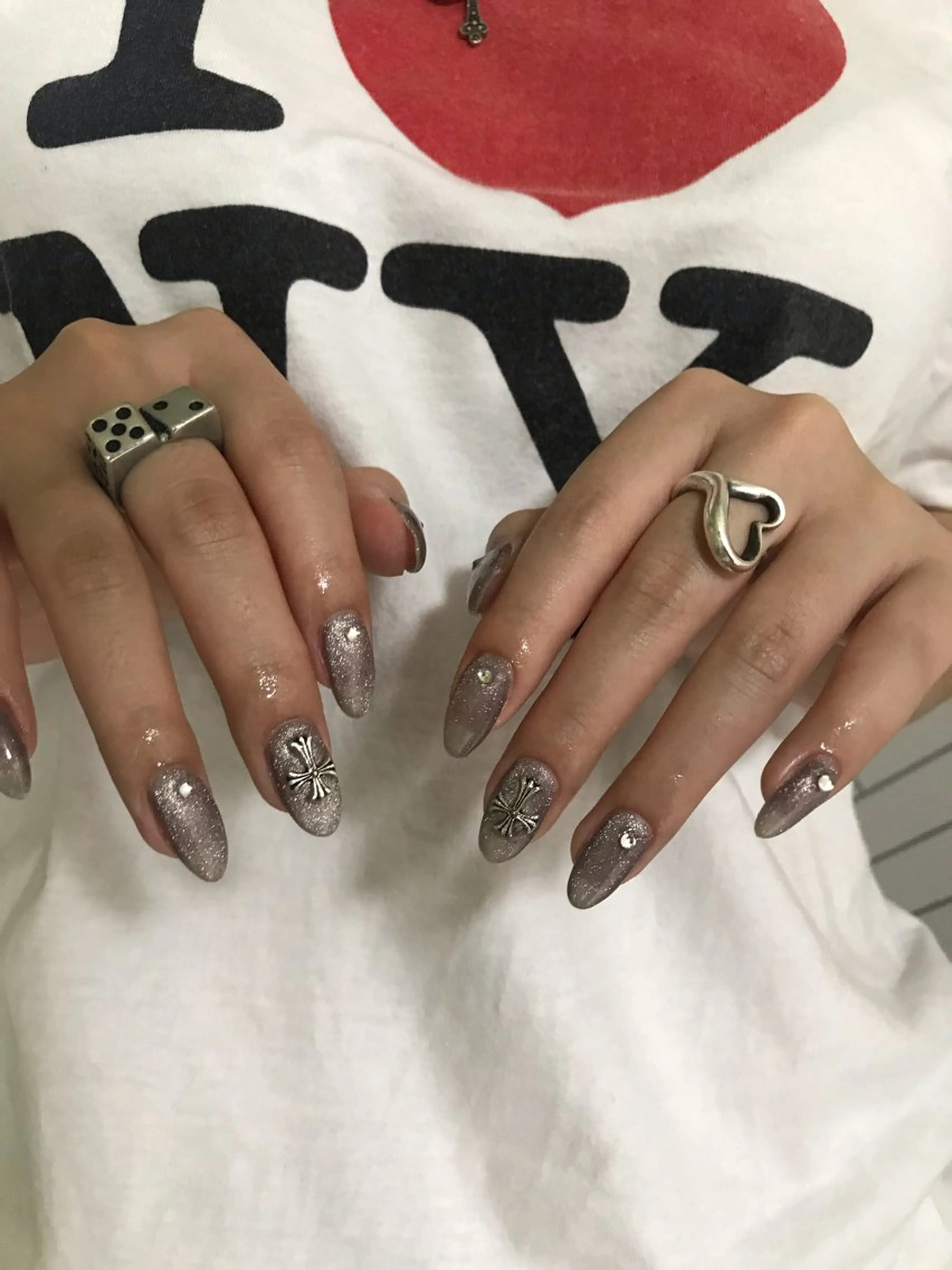 ネイル ハンドネイル 🦋y y Nail 🤍のネイルデザイン