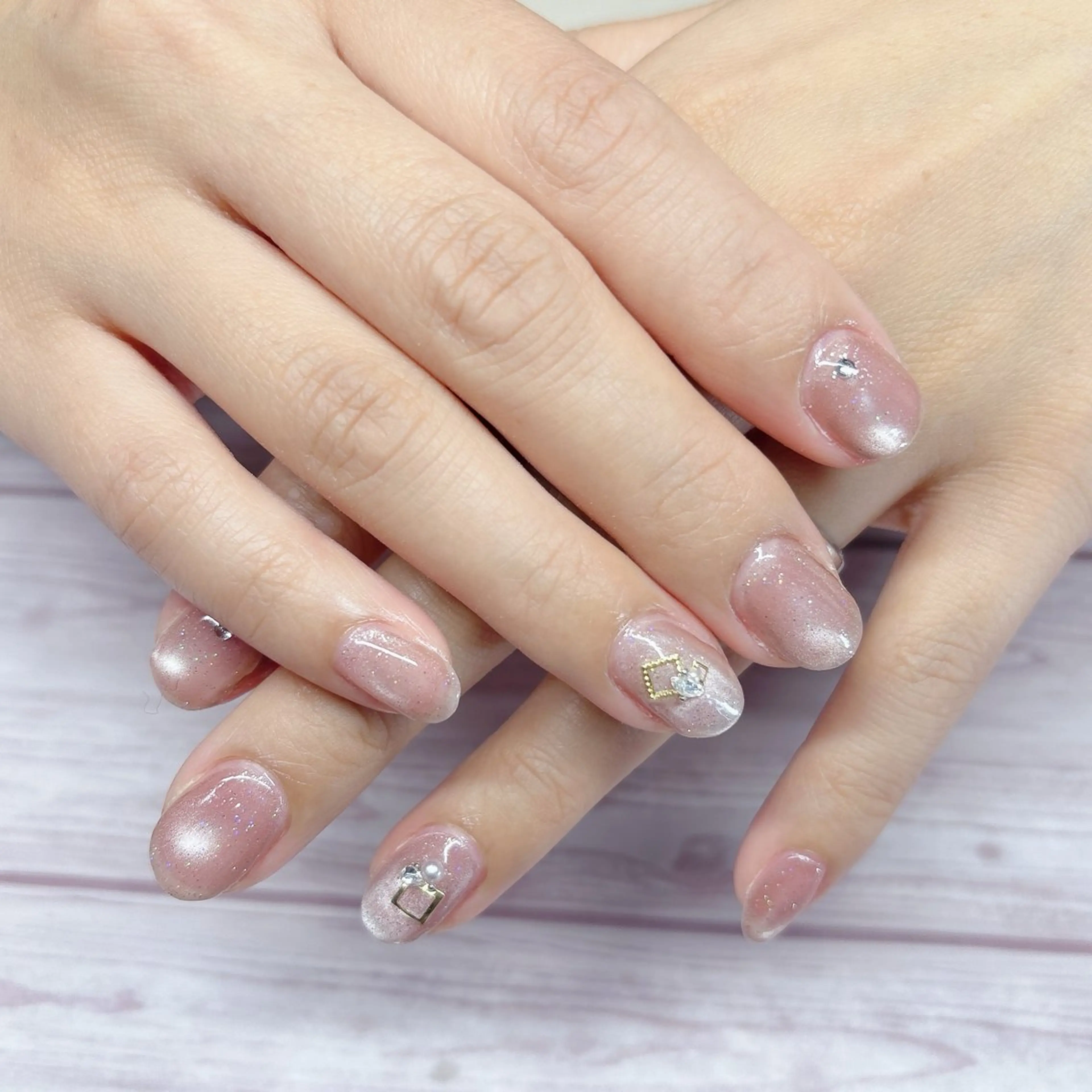 ネイル ラメ(グリッター) マグネットネイル MYu Beauty Salon  MAIのネイルデザイン