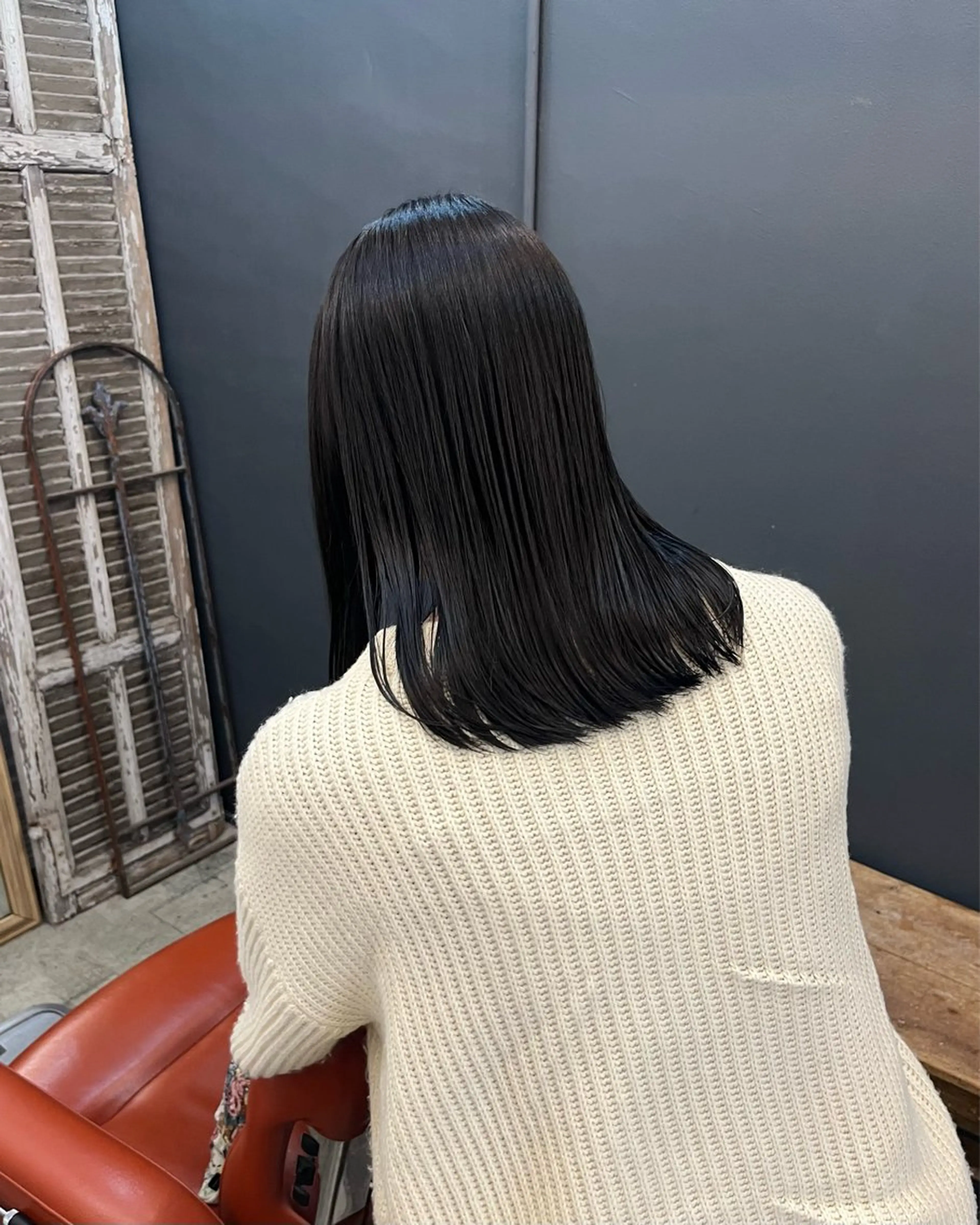 セミロング カラー カット ヘアカラー Trico Antique【トリコアンティーク】所属・暗髪とオリーブ🌿 渡辺拓人のヘアスタイル