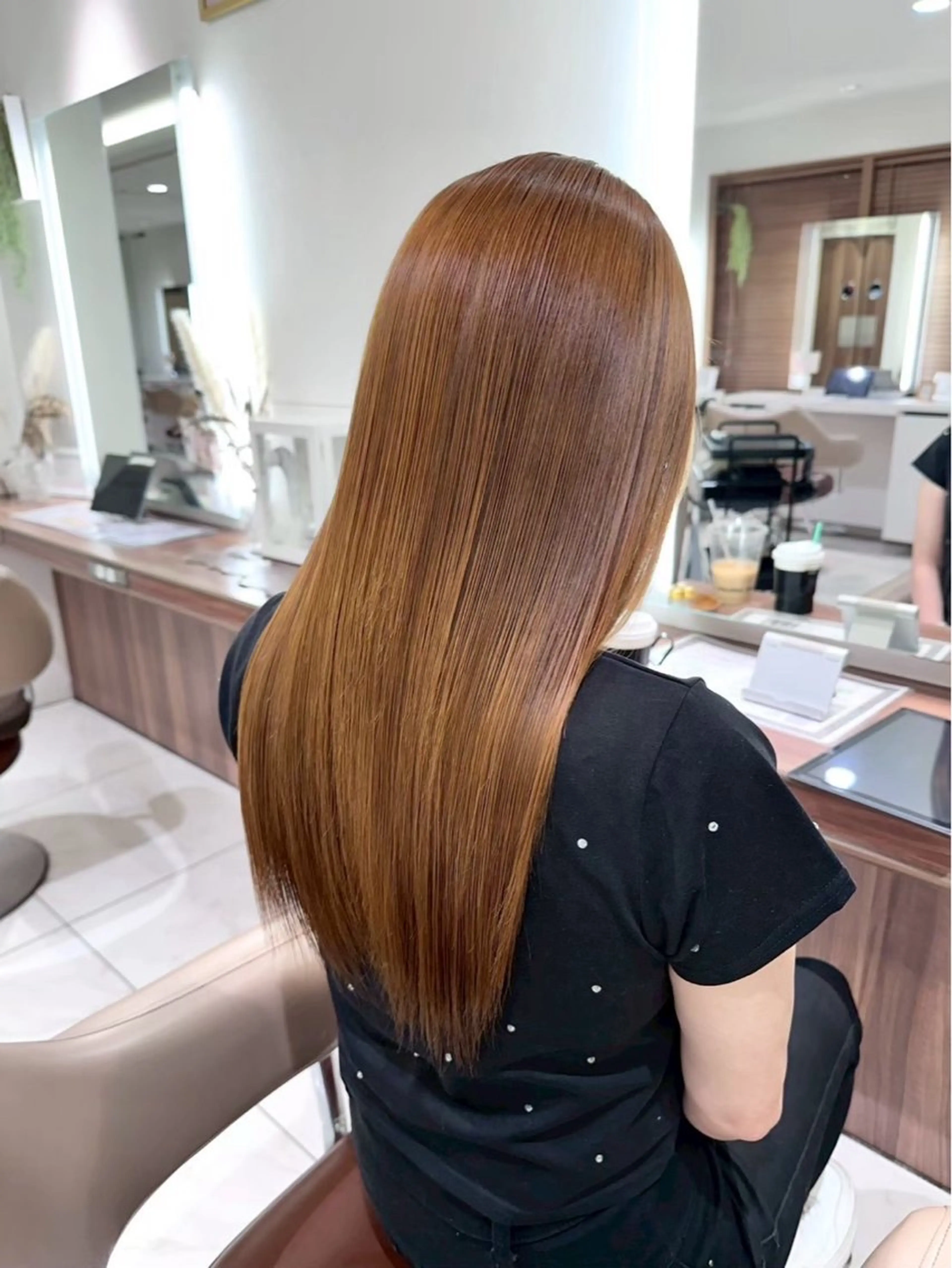 ロング カラー 渡邊楓果／髪質改善 ／カラーのヘアスタイル