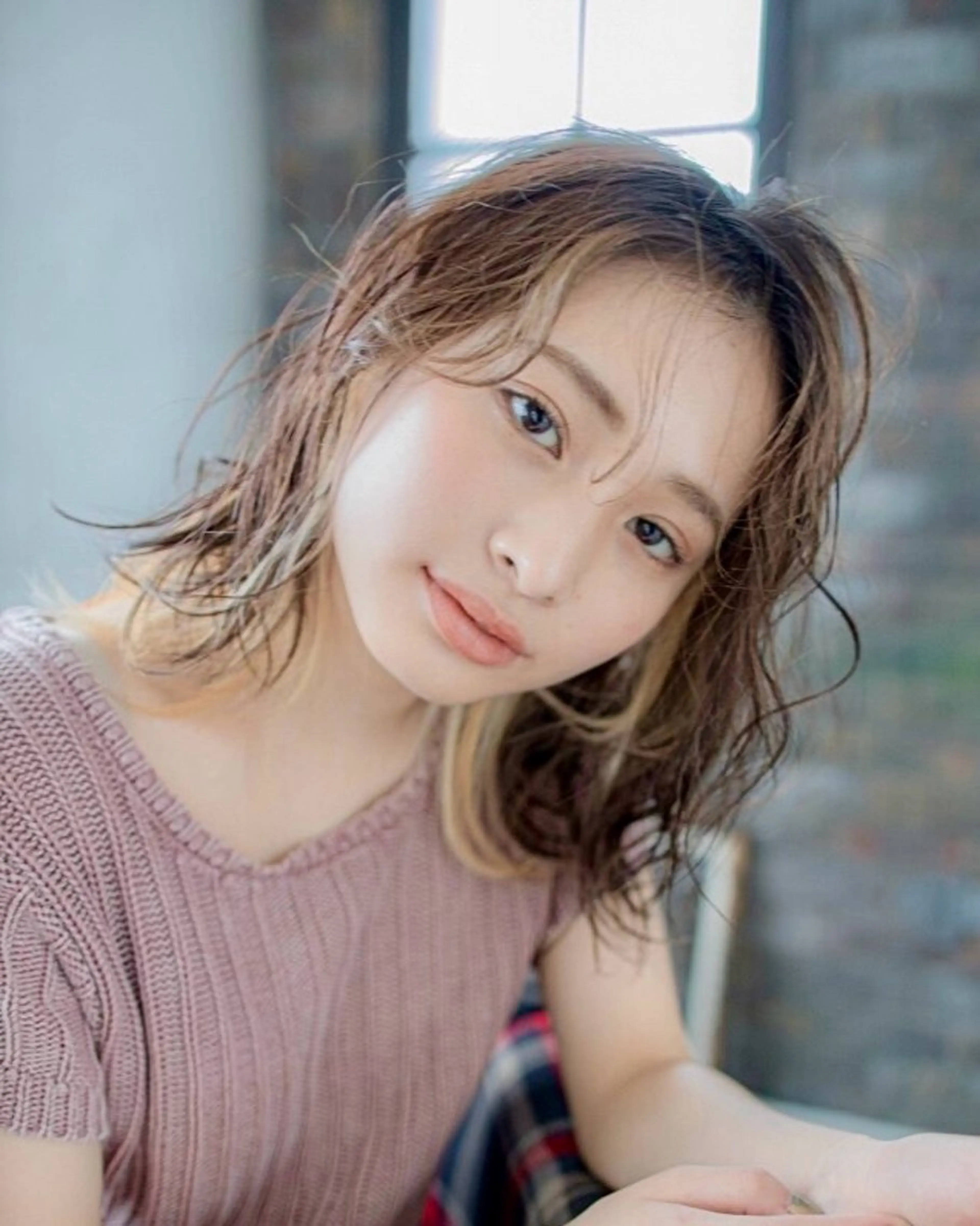 ミディアム カラー パーマ 松島祐介【店長／ トップディレクター】のヘアスタイル