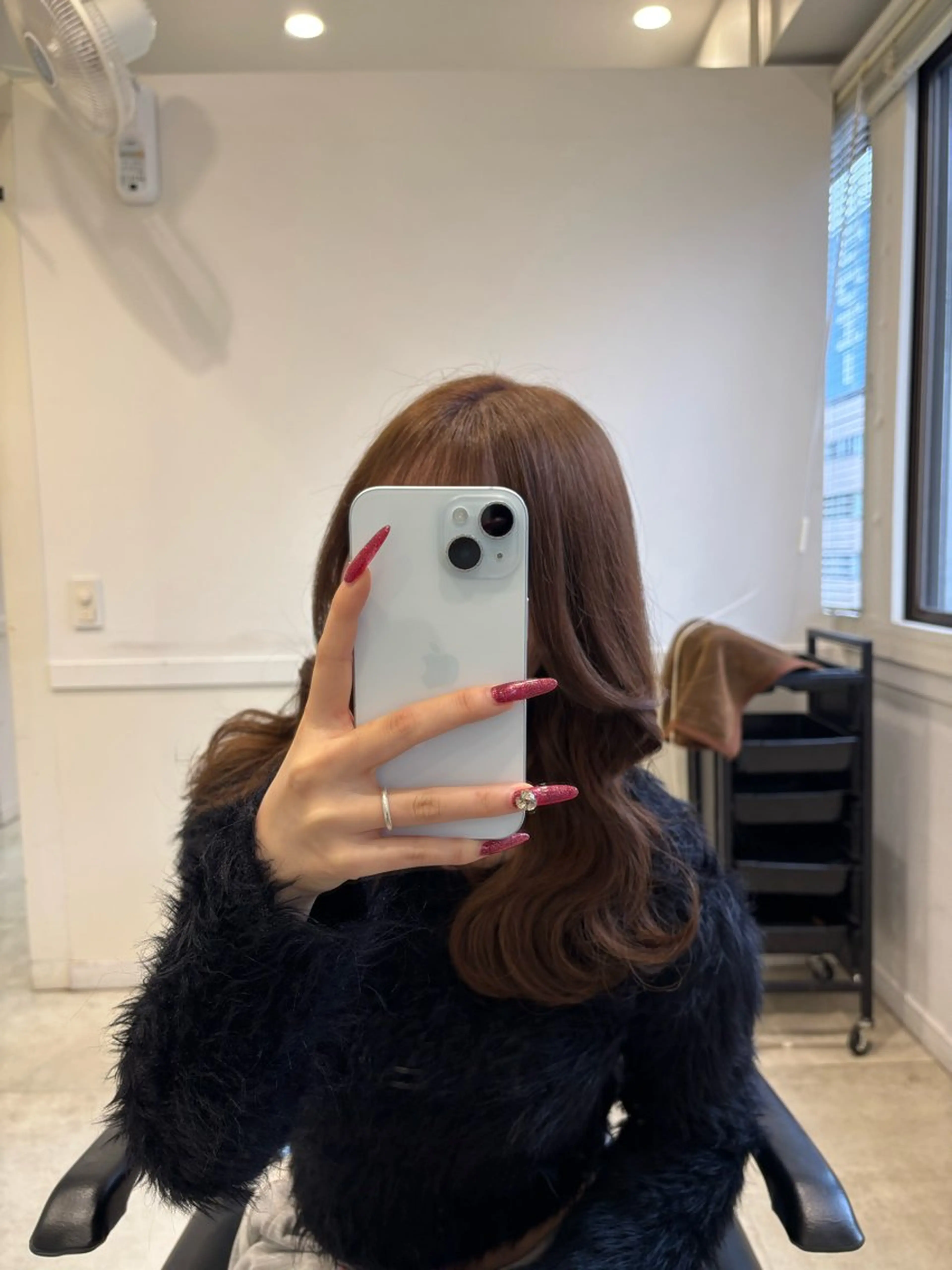 ロング ヘアカラー トリートメント ピンク🌸/暖色/ ブリーチ/横浜/金光のヘアスタイル