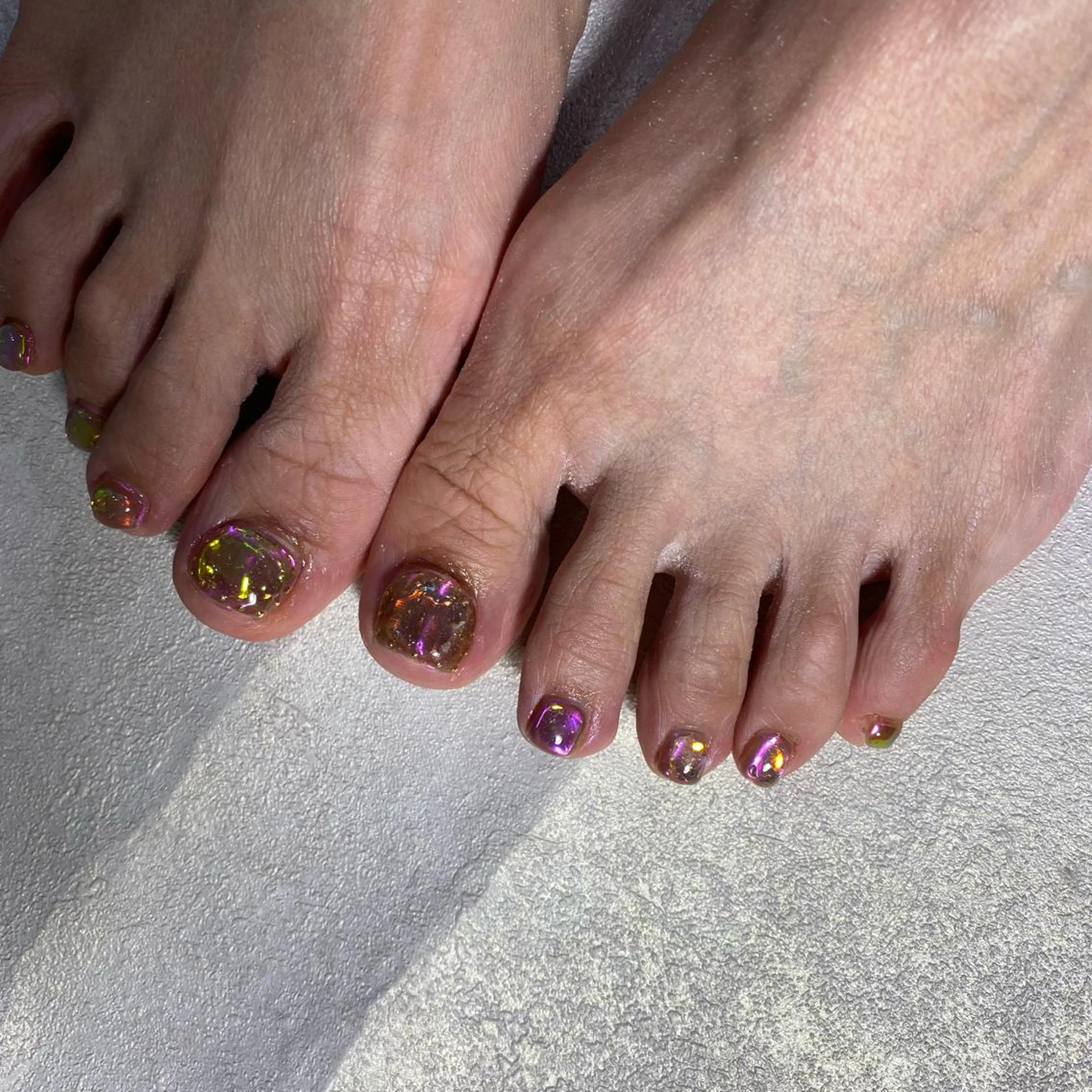 ネイル フットネイル Amber21.所属・Nagahama Akariのネイルデザイン