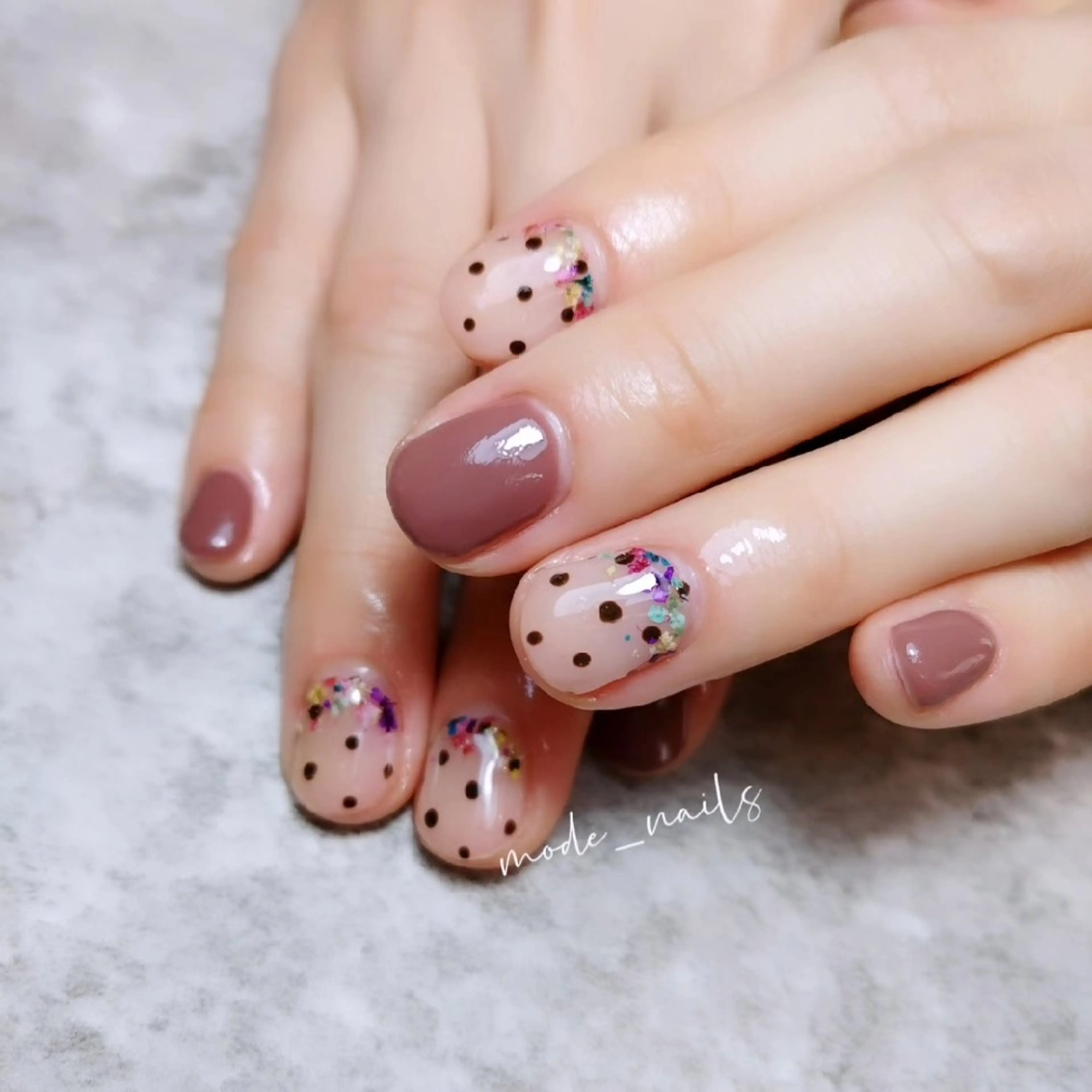 ネイル ドット 滋賀県草津市ネイル mode_nailsのネイルデザイン