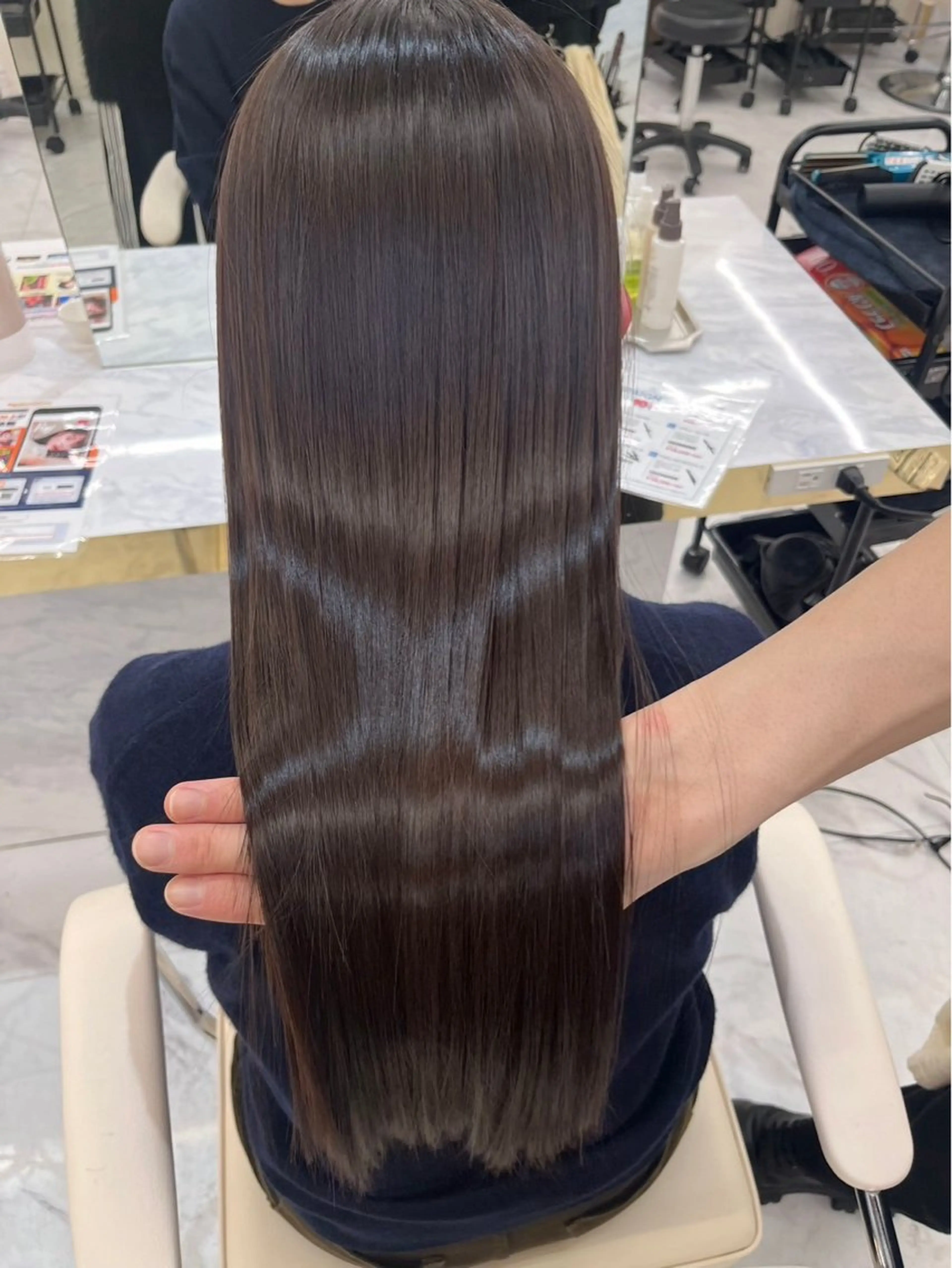 ミディアム カラー ヘアカラー トリートメント カラー🫧髪質改善 高原瑞輝のヘアスタイル