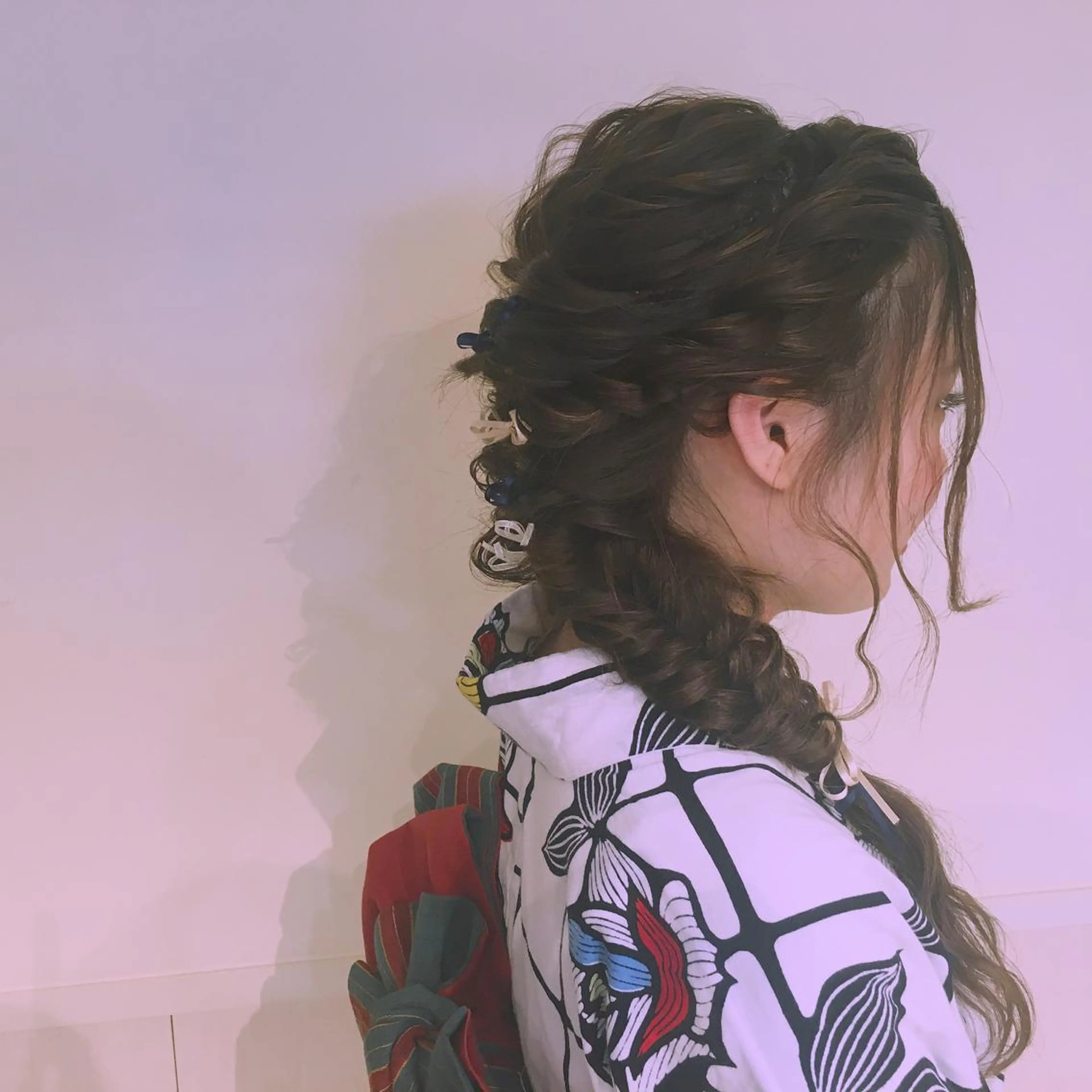 ロング ヘアアレンジ さかい なつみのヘアスタイル