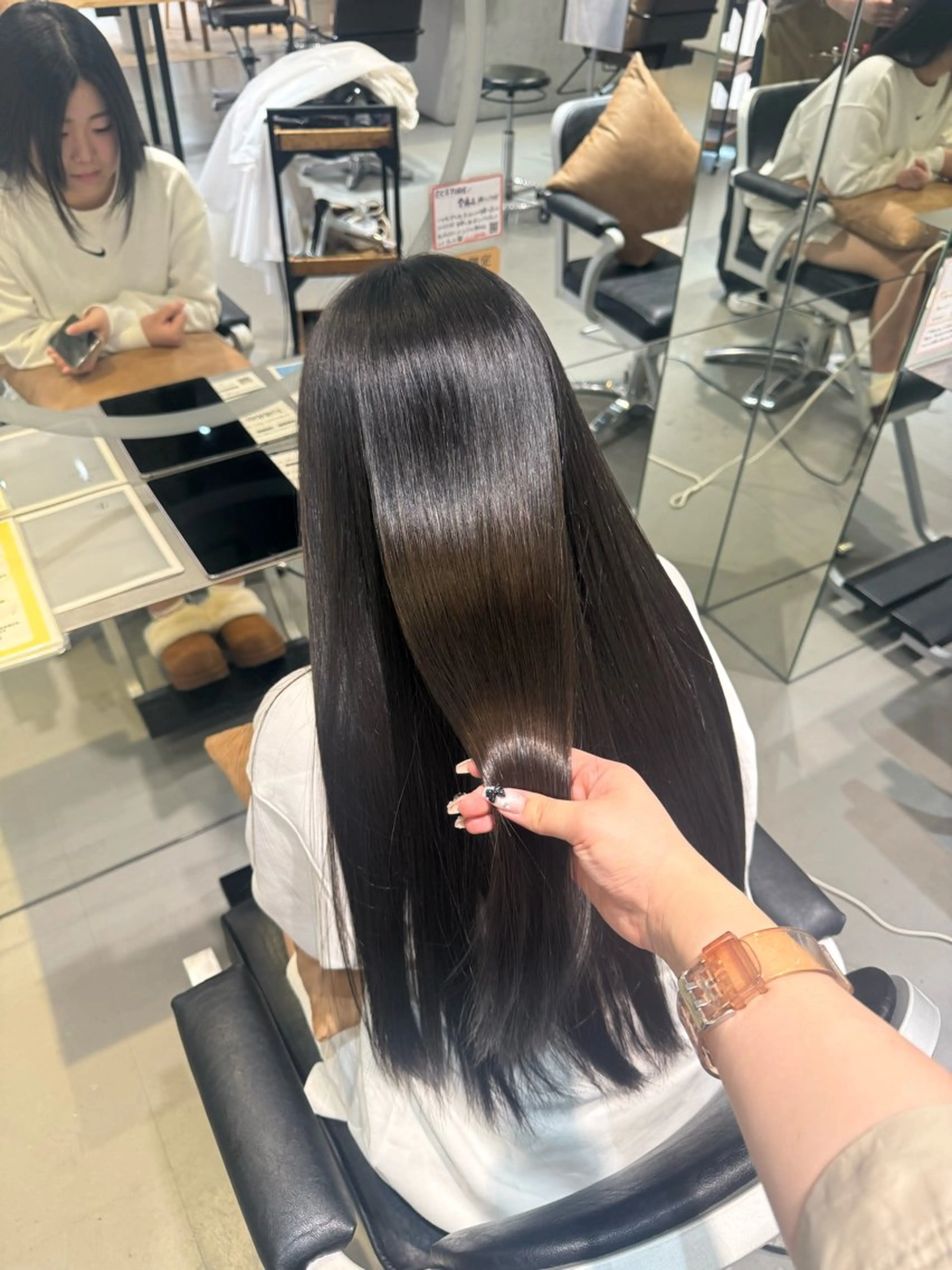 ロング 髪質改善 トリートメント ヘアカラー かとう きりん🎀🪽のヘアスタイル