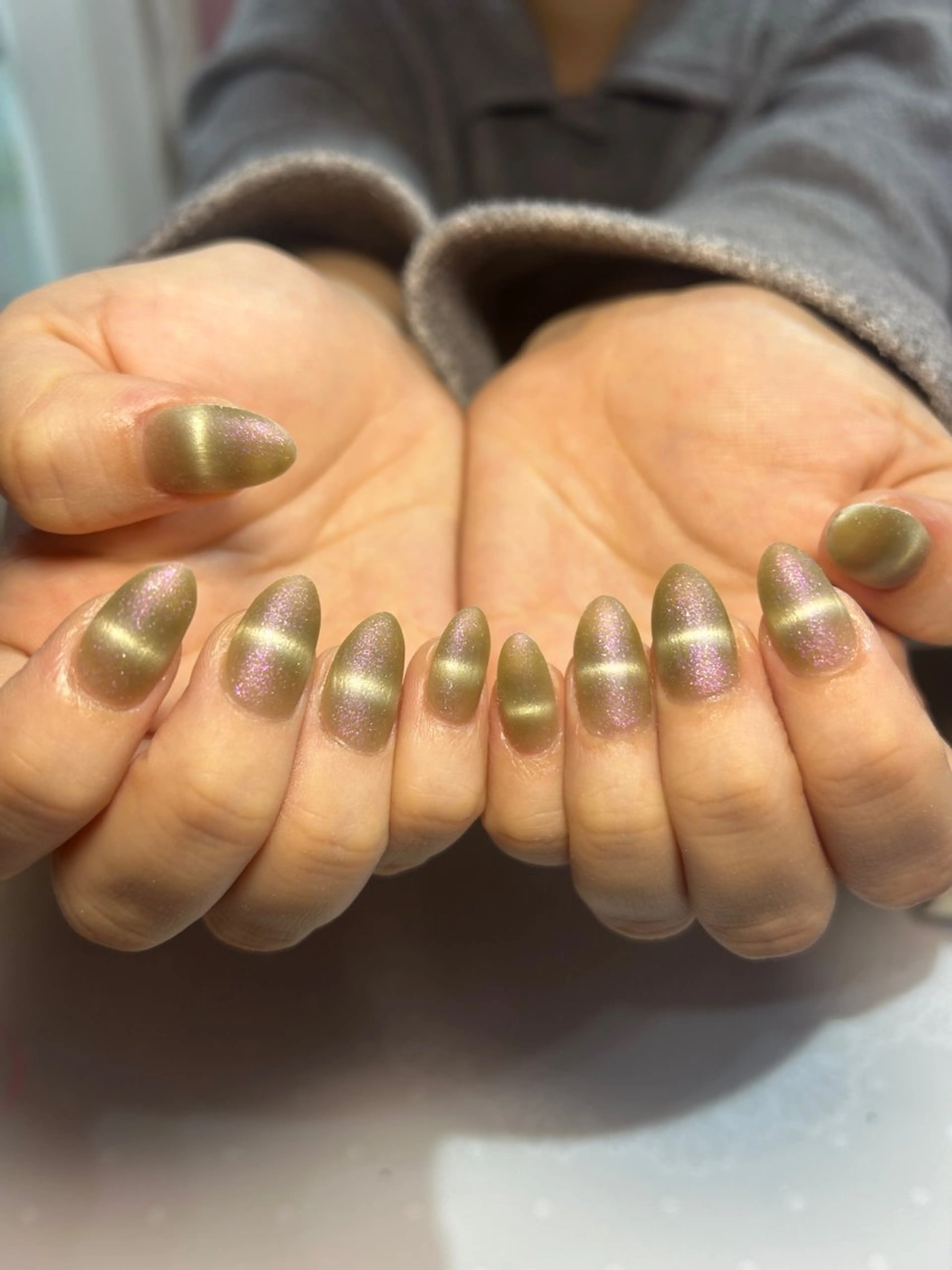 ネイル マグネットネイル マットネイル 柳舘 まつりのネイルデザイン