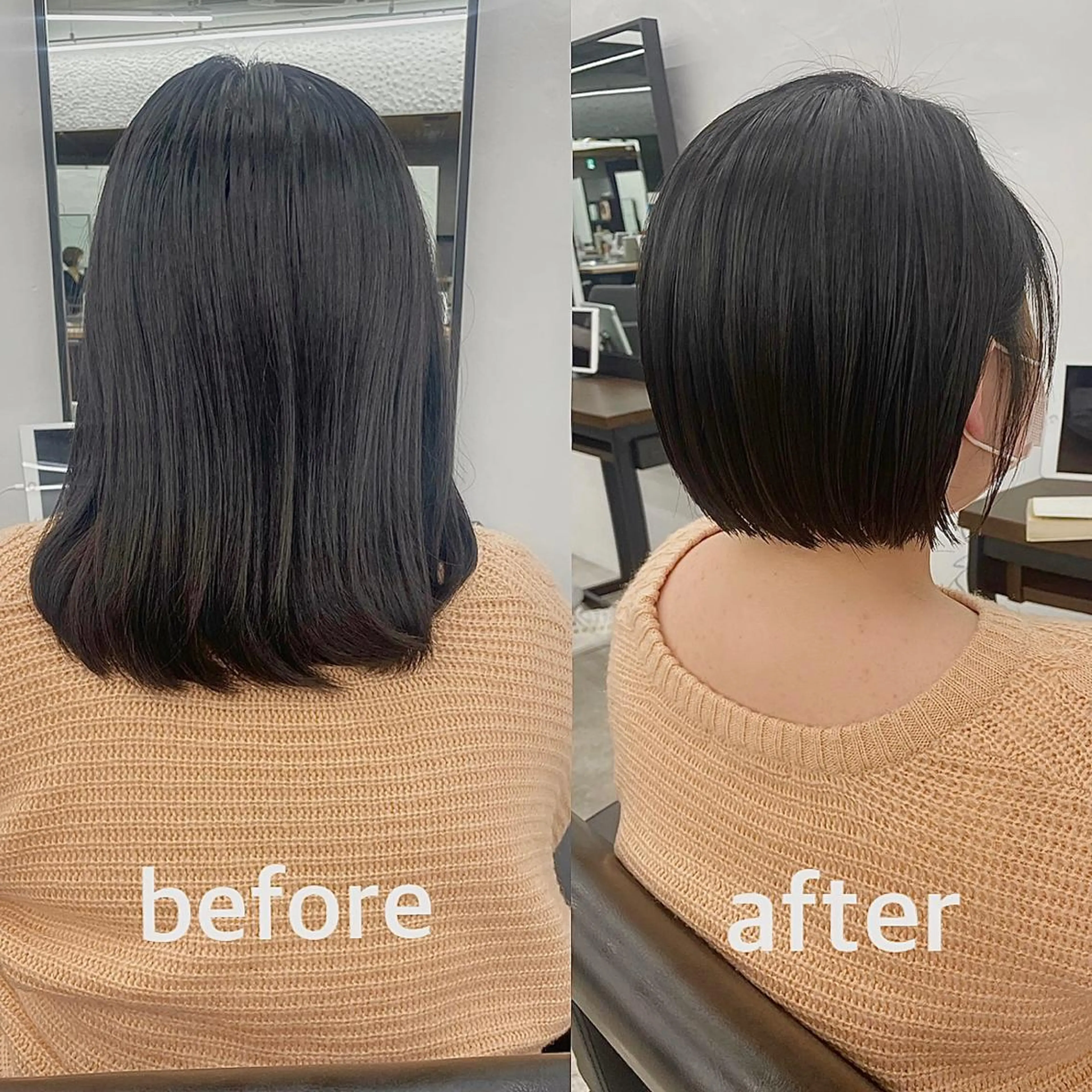 ショート カット OAK 学芸大学所属・秋葉萌　透明感カラー /レイヤー/ボブ♡のヘアスタイル