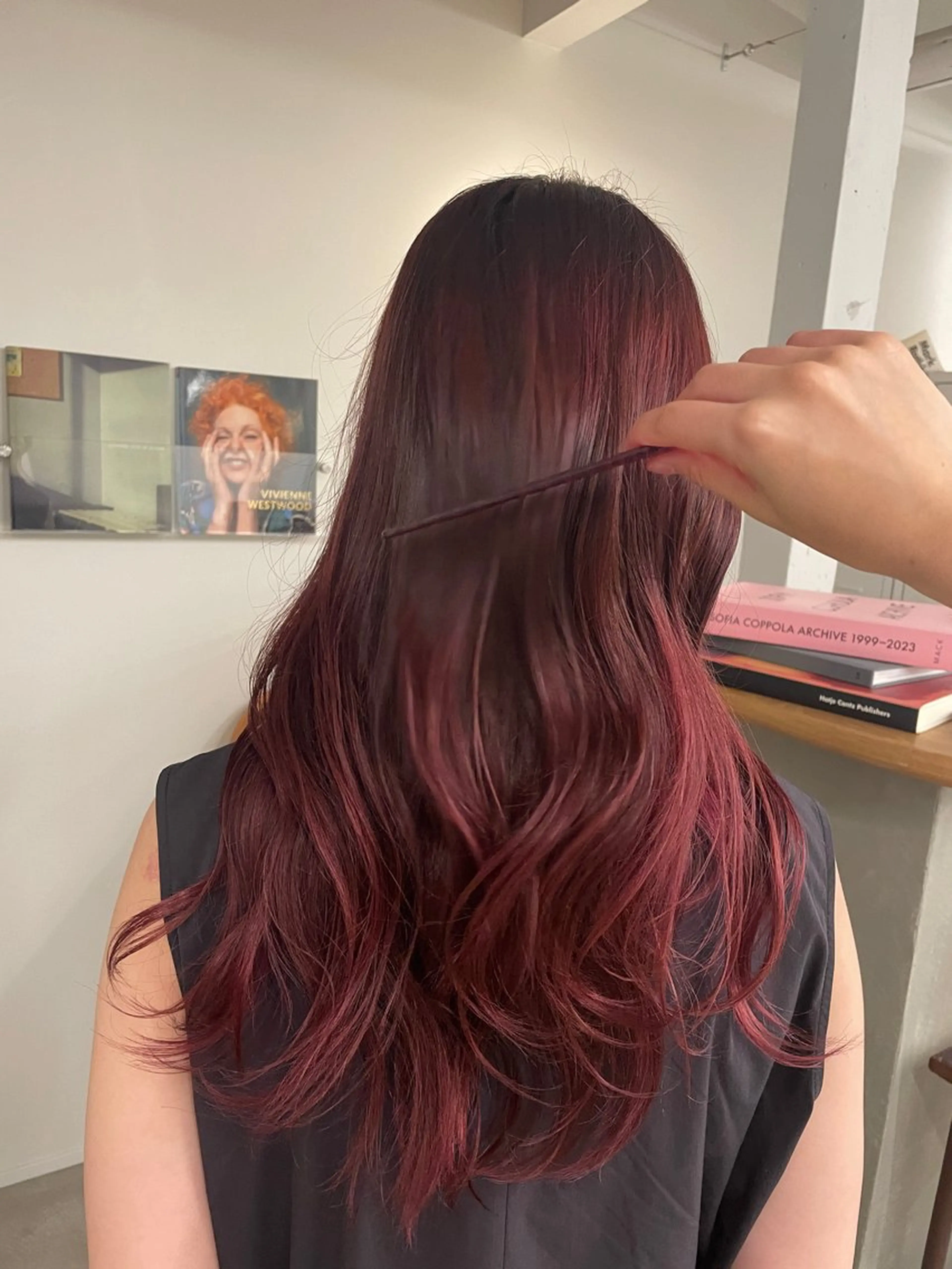 ロング カラー ヘアアレンジ ヘアカラー トリートメント tonari所属・ブリーチモデル/ カットモデル/Riaのヘアスタイル