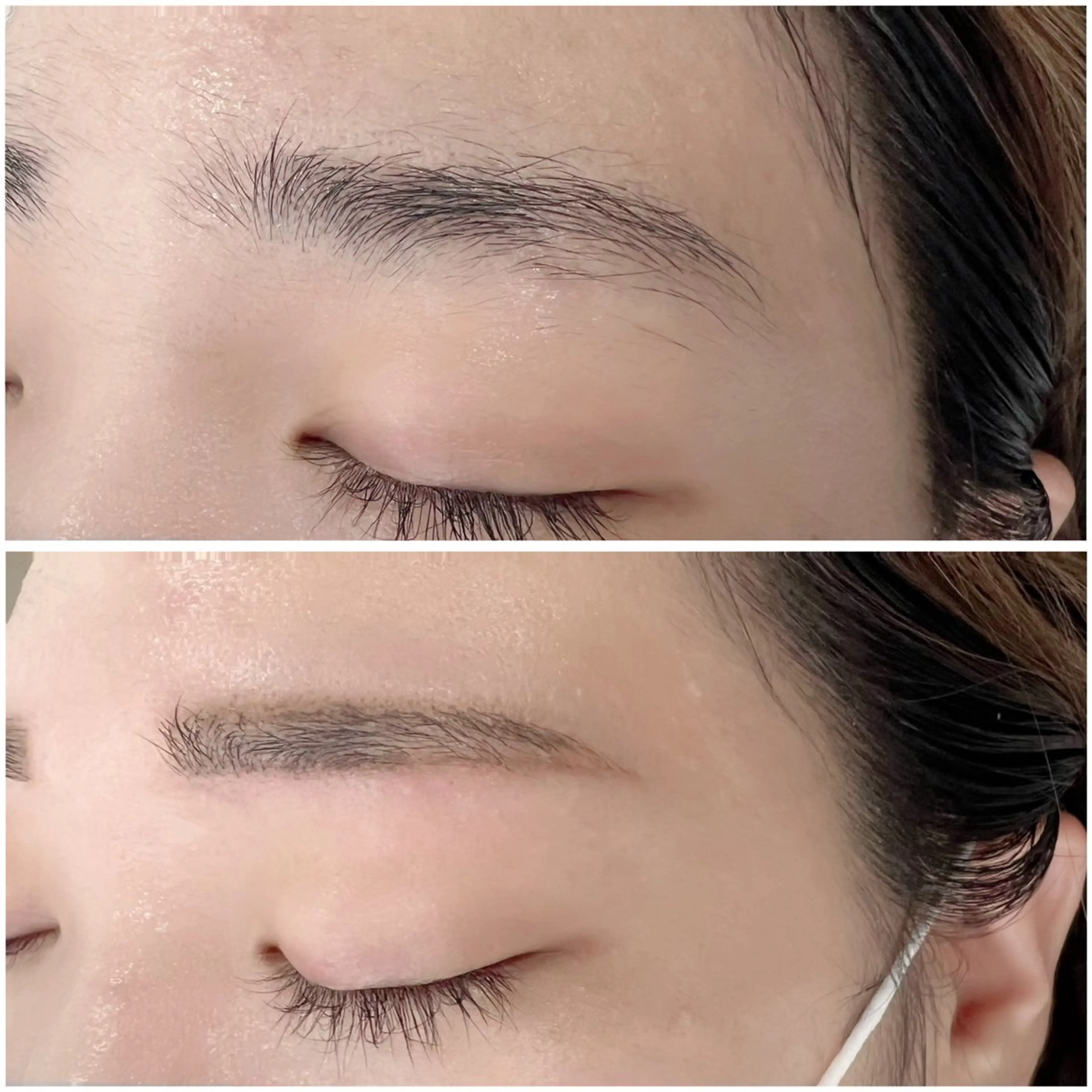 【女性リピーター】眉毛スタイリング🌿（ワックス🍯+毛抜き+間引き+メイク込み）+お好きなところ1箇所WAX💁‍♂️の写真