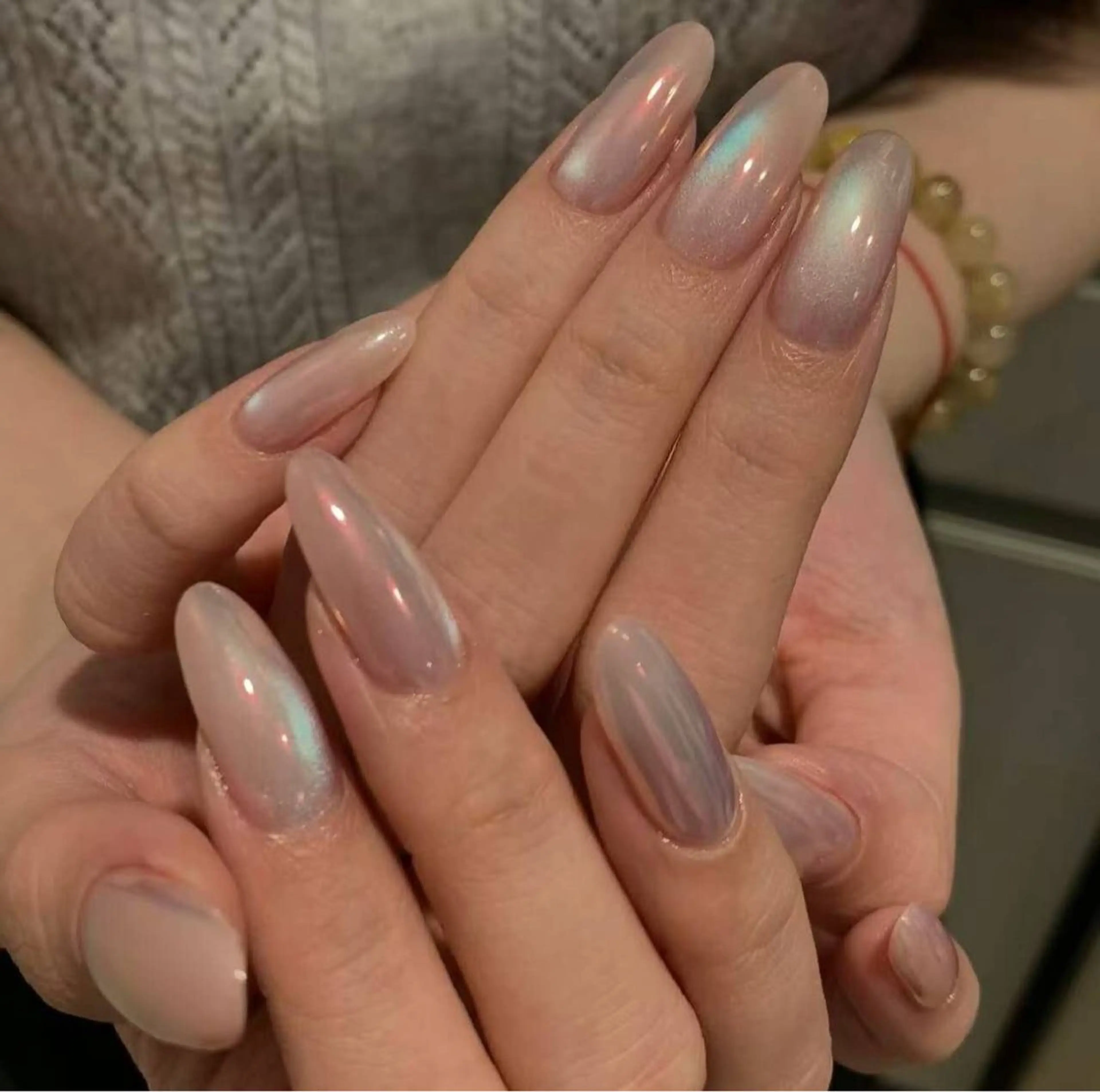 ネイル オーロラネイル フラワーネイル フットネイル フレンチネイル ジェルネイル ハンドネイル BabyYouMi ねねのネイルデザイン