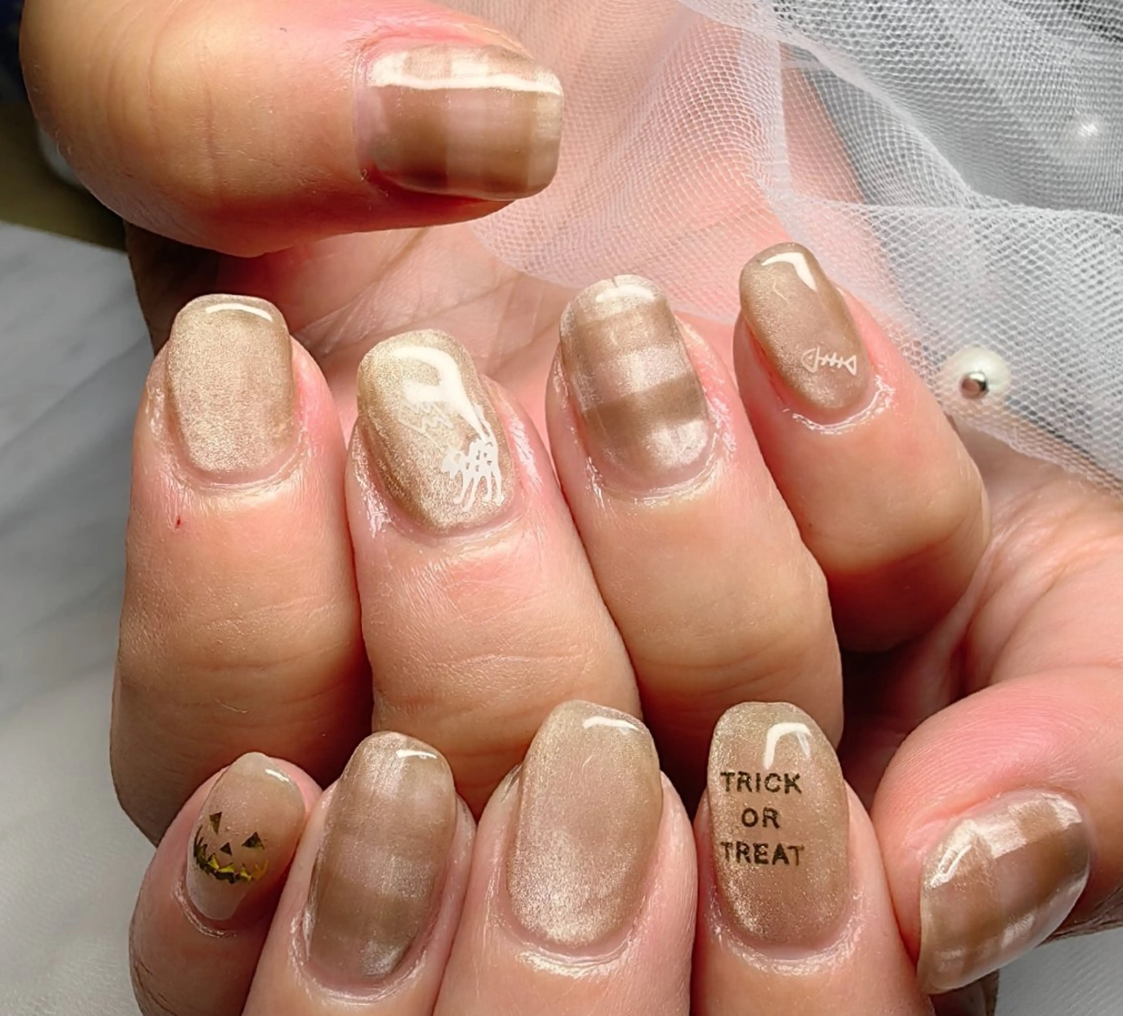 ネイル ハロウィン ハンドネイル reve あやののネイルデザイン