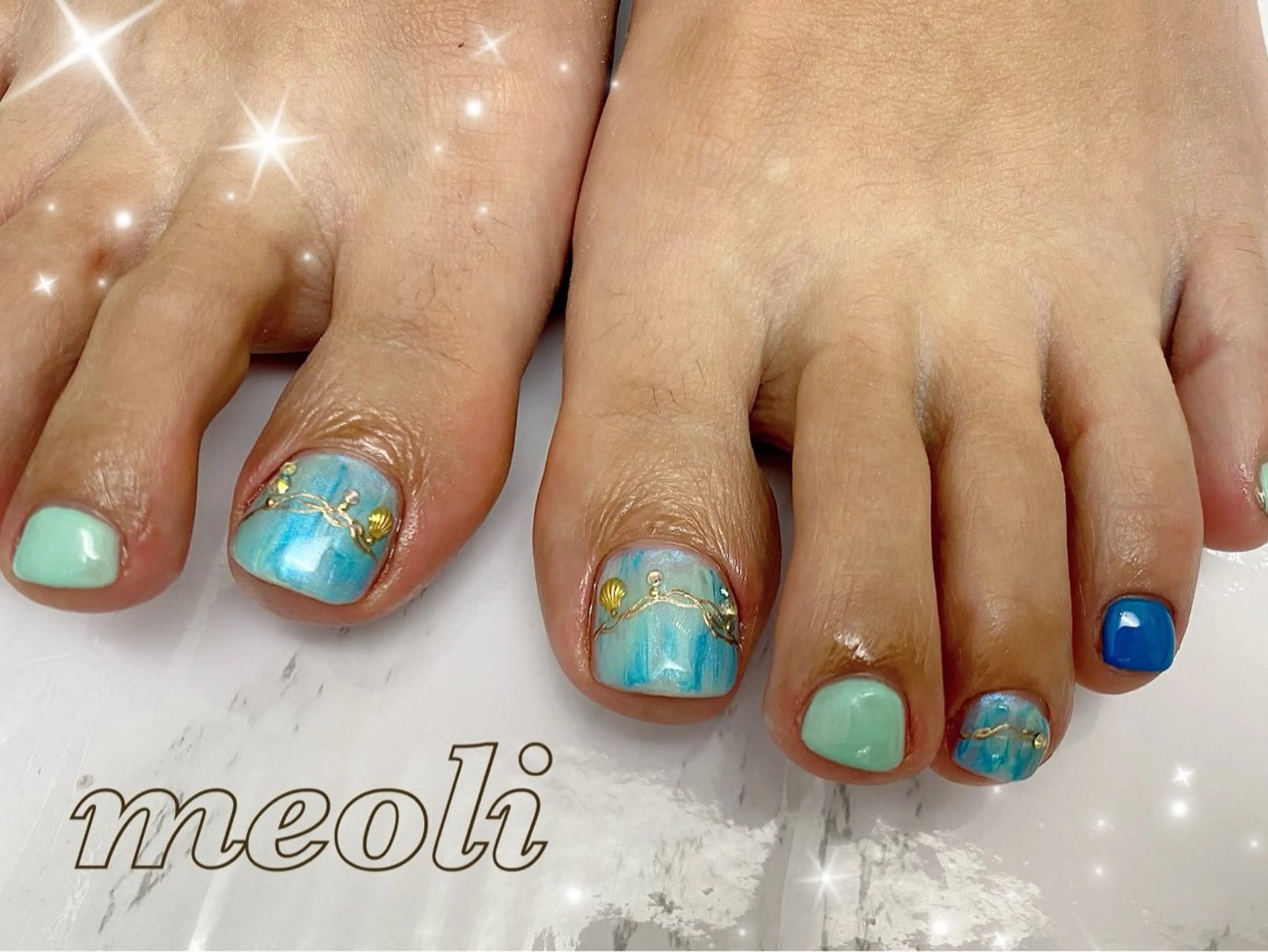 ネイル フットネイル nail salon meoli メグのネイルデザイン