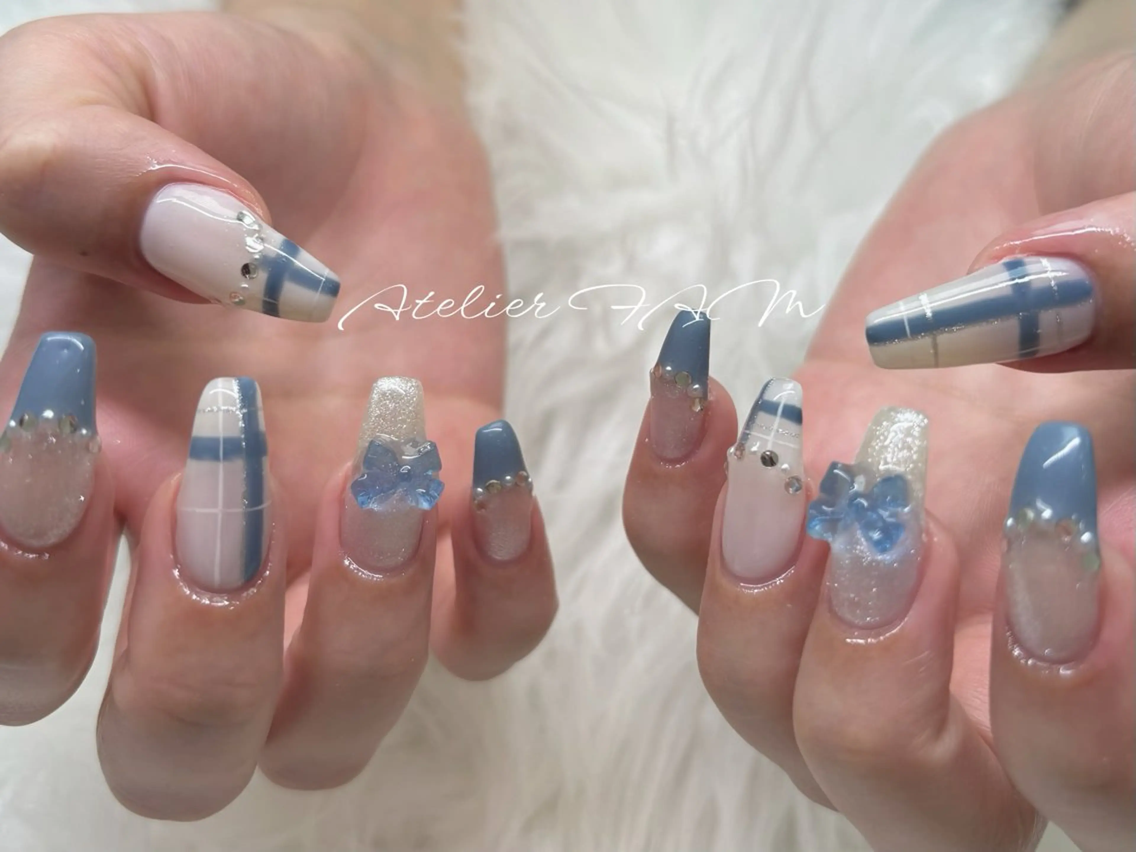 セミロング nail&eyelashsalon atelier fam上本町店所属・アトリエ FAMのネイルデザイン