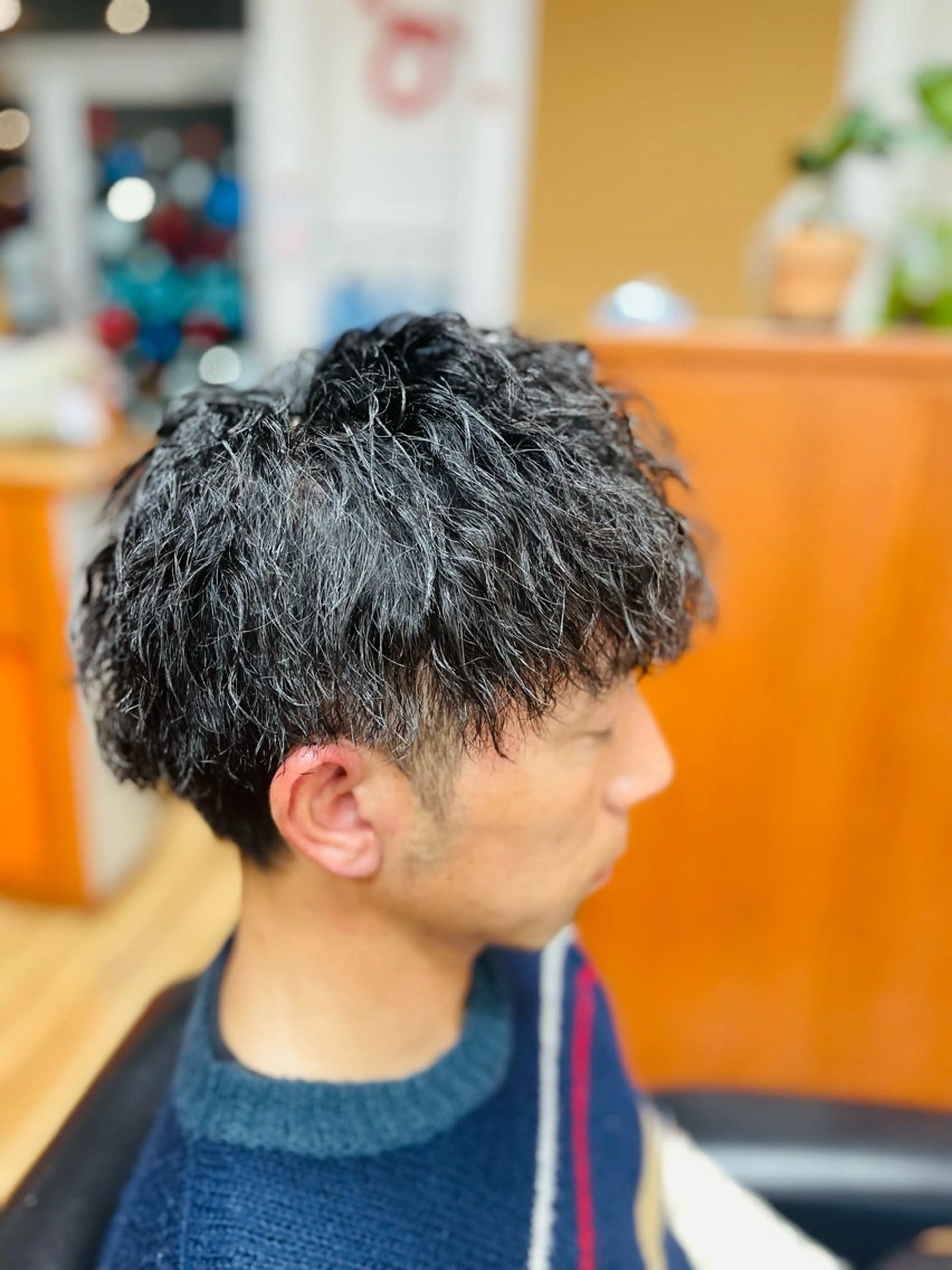 ショート パーマ メンズ メンズパーマ ツイストスパイラルパーマ スパイラルパーマ 髪ingヨシムラ所属・吉村 拓也のヘアスタイル