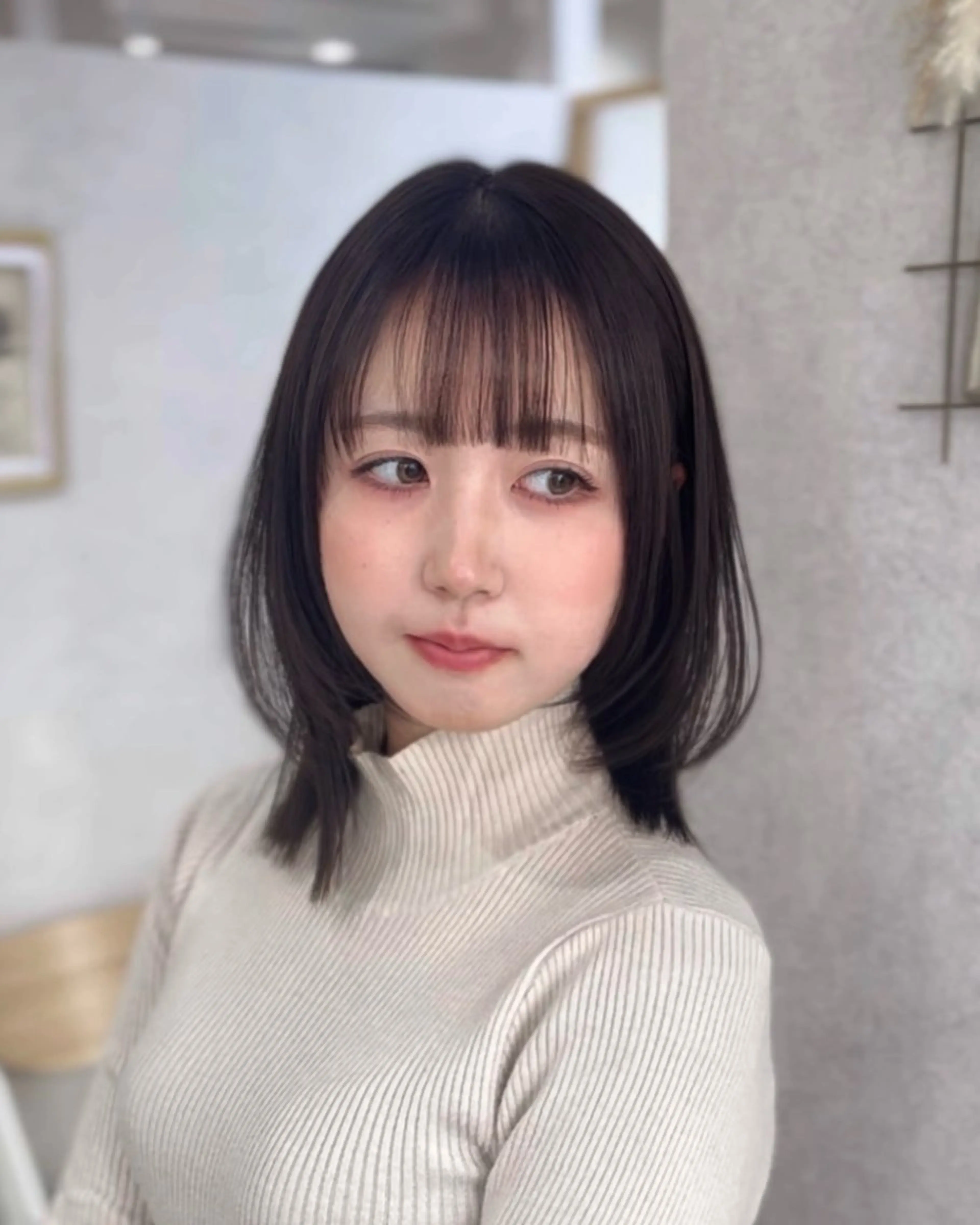 ミディアム カラー suzuka/透明感 カラー 美髪縮毛矯正のヘアスタイル