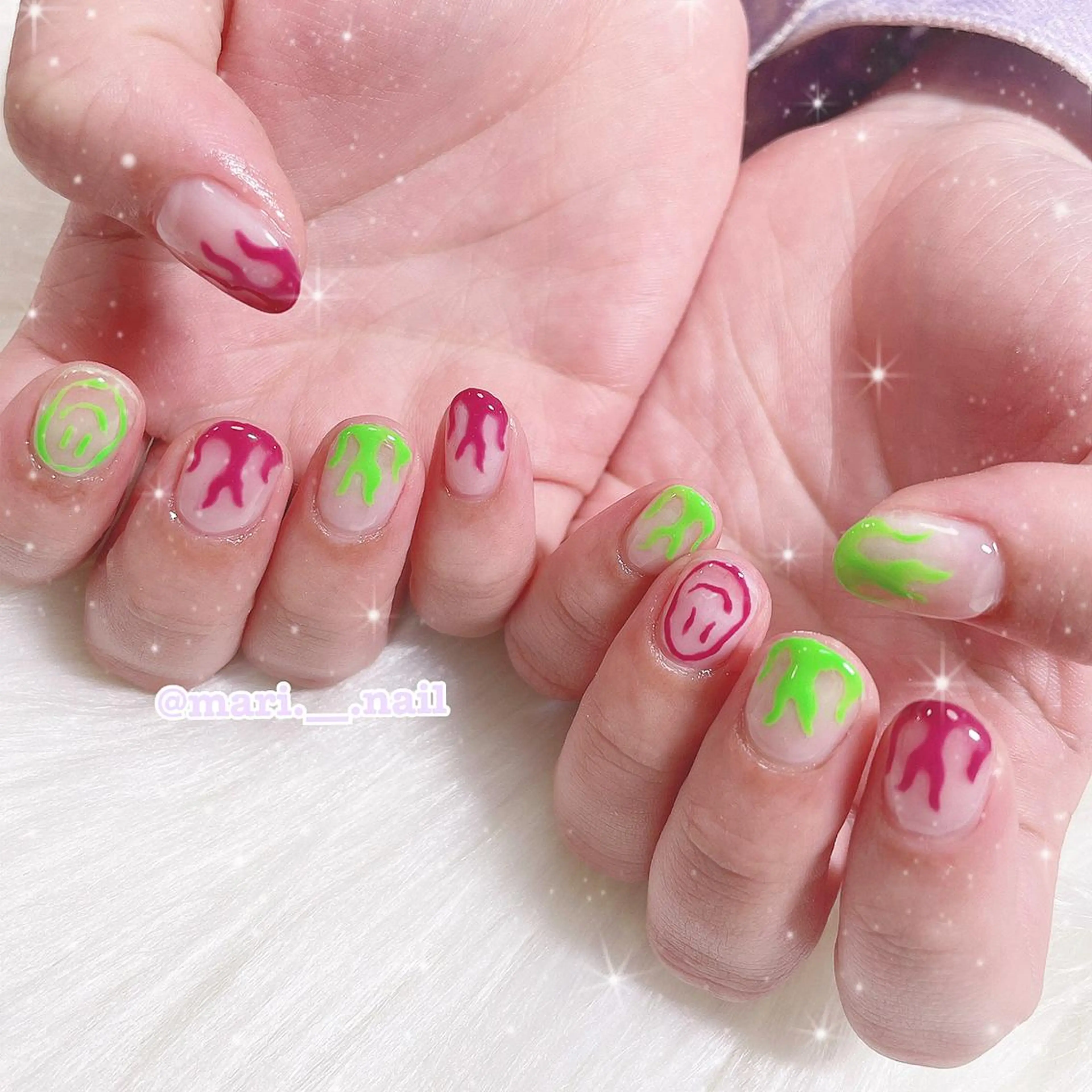 ネイル 🎀 Mayu 🎀痛ネイルのネイルデザイン