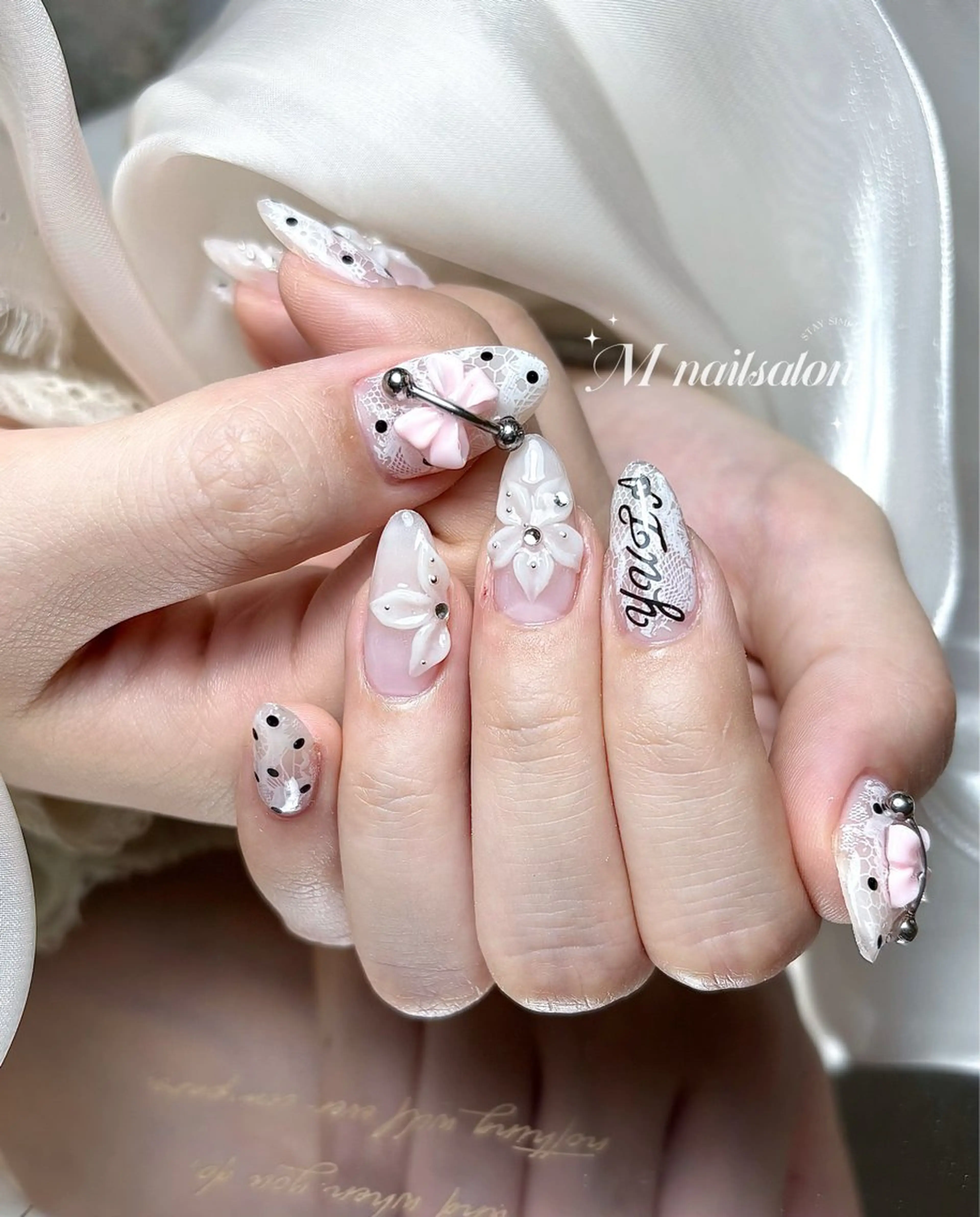 ネイル M🌷nail 長さだし専門店のネイルデザイン
